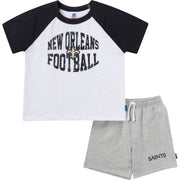 2-Piece Infant & Toddler Boys New Orleans Saints T-Shirt and Shorts Set Outfits & Sets NFL 