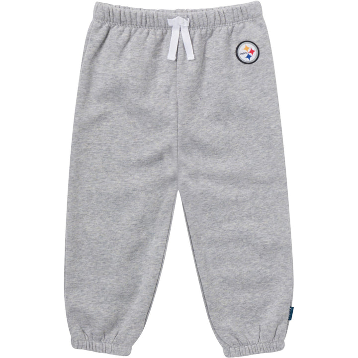 2-Piece Infant & Toddler Boys Pittsburgh Steelers Shirt and Sweatpant Set Outfits & Sets NFL 