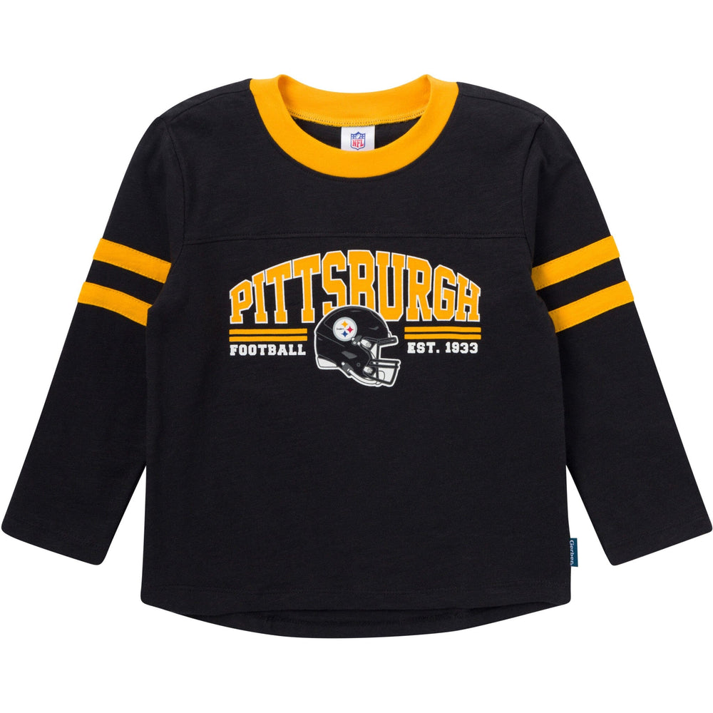 2-Piece Infant & Toddler Boys Pittsburgh Steelers Shirt and Sweatpant Set Outfits & Sets NFL 
