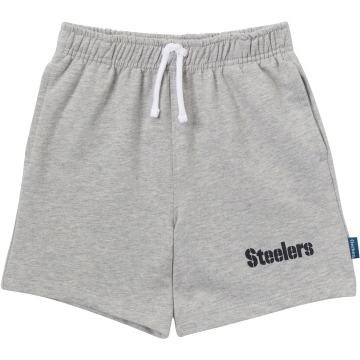 2-Piece Infant & Toddler Boys Pittsburgh Steelers T-Shirt and Shorts Set Outfits & Sets NFL 