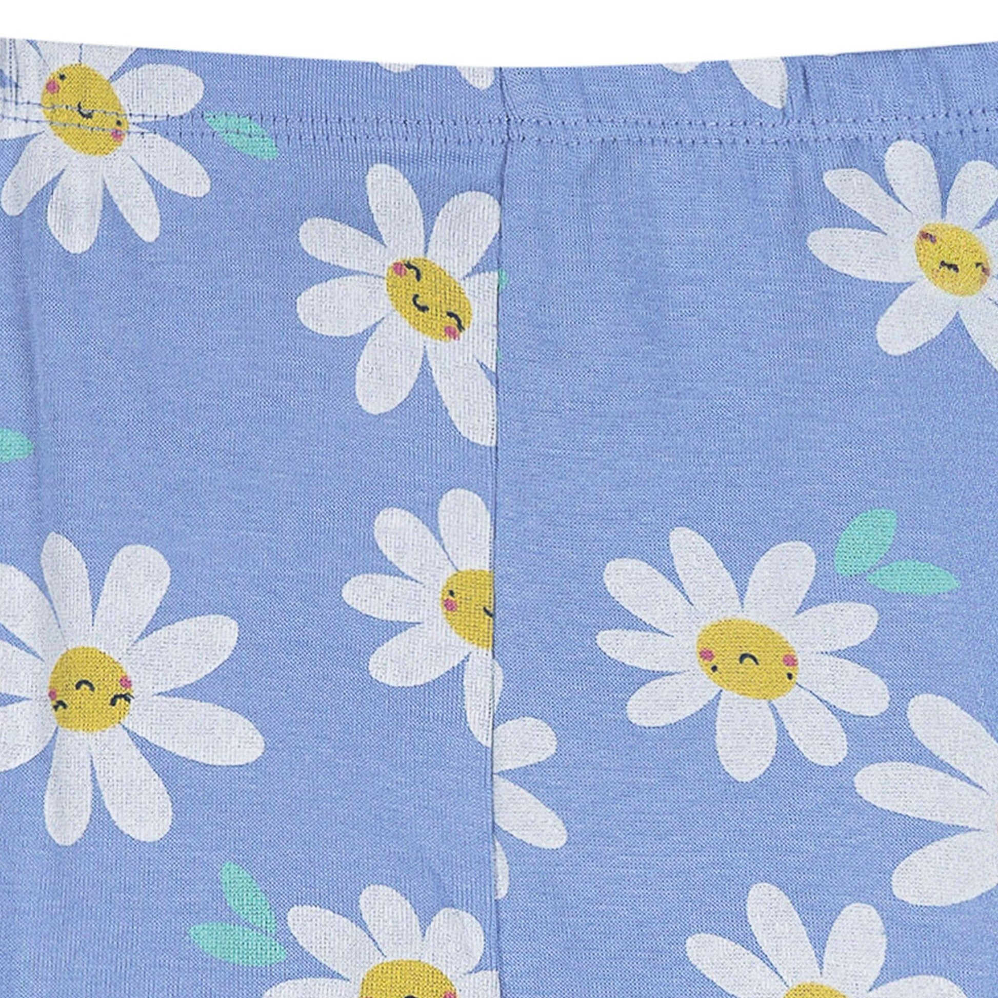 2-Piece Infant & Toddler Girls Blue Daisies Cotton Pajama Set sleepwear Gerber® 