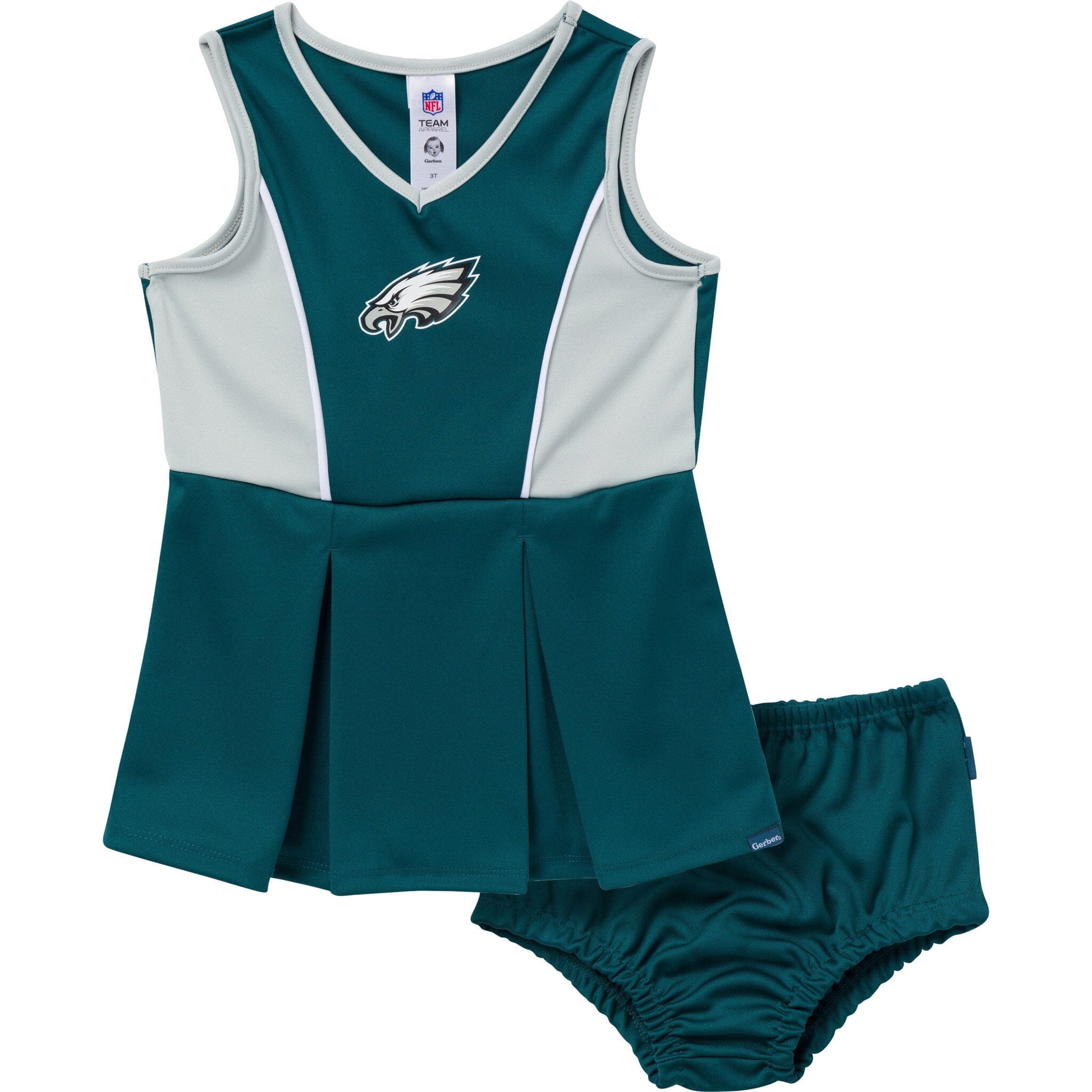 2-Piece Infant & Toddler Girls Philidelphia Eagles Dress and Panty Cover Set Dresses NFL 