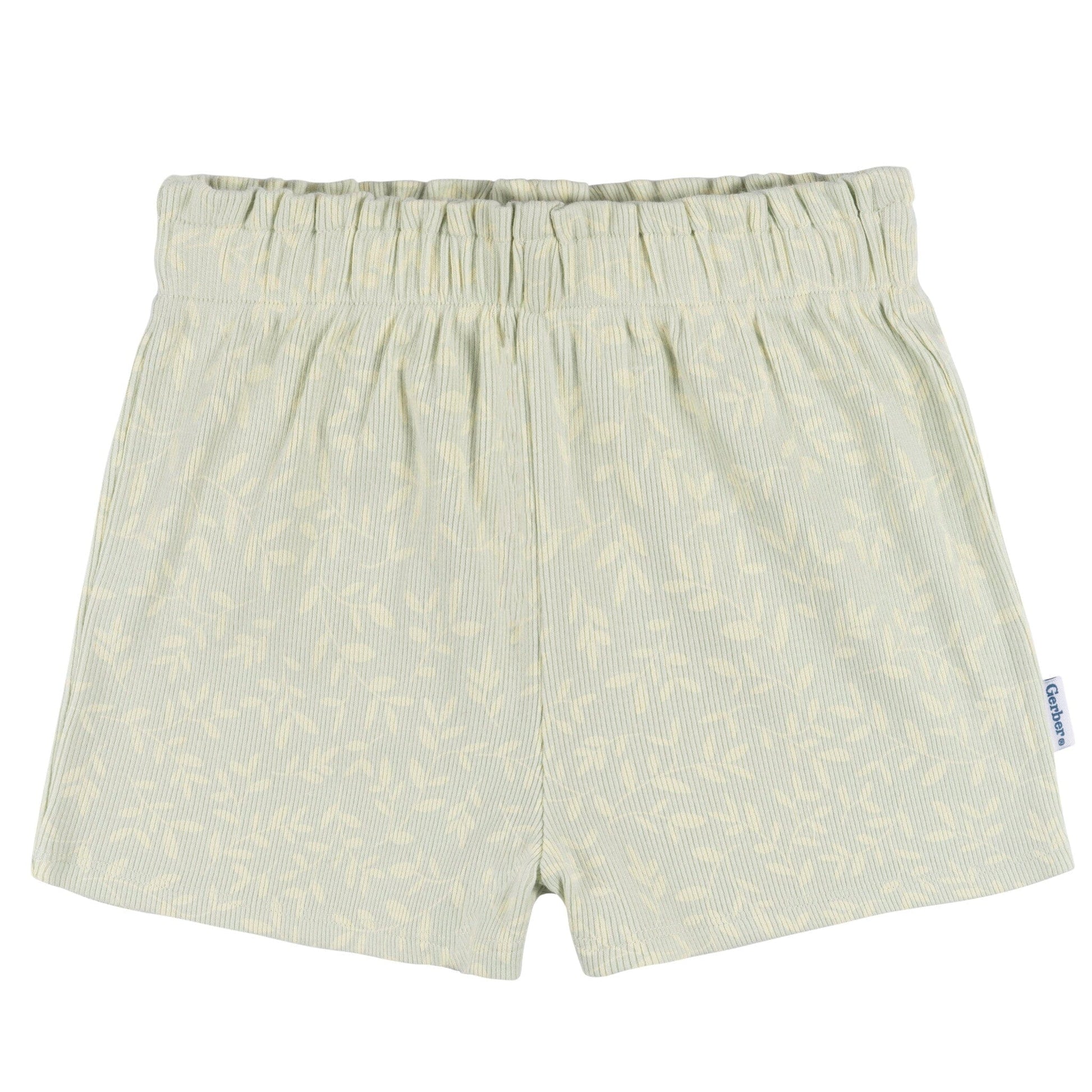 2-Piece Infant & Toddler Girls Green Leaves Shirt and Shorts Set