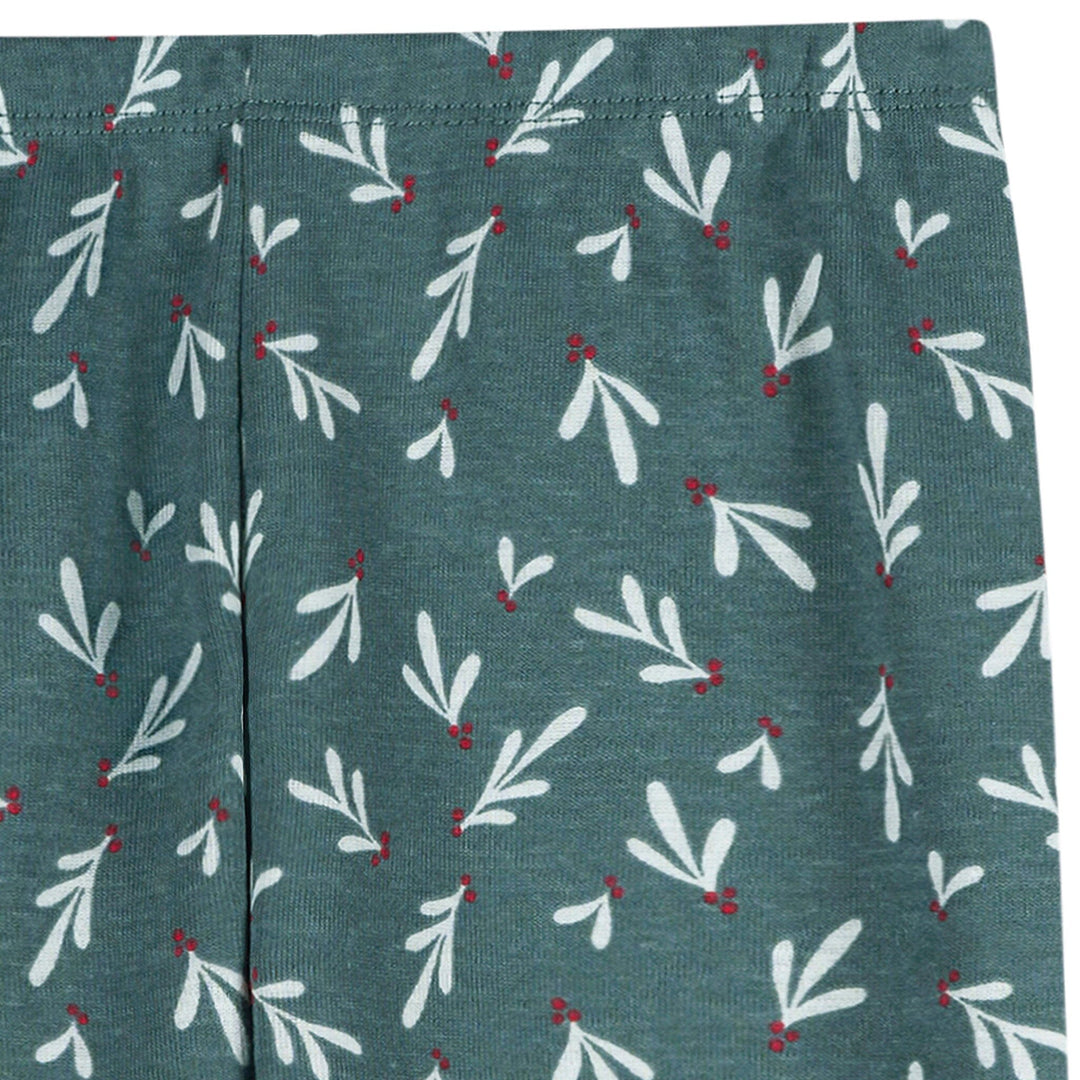 2-Piece Infant & Toddler Girls Mistletoe Snug Fitting Pajama Set Sleepwear Gerber® 