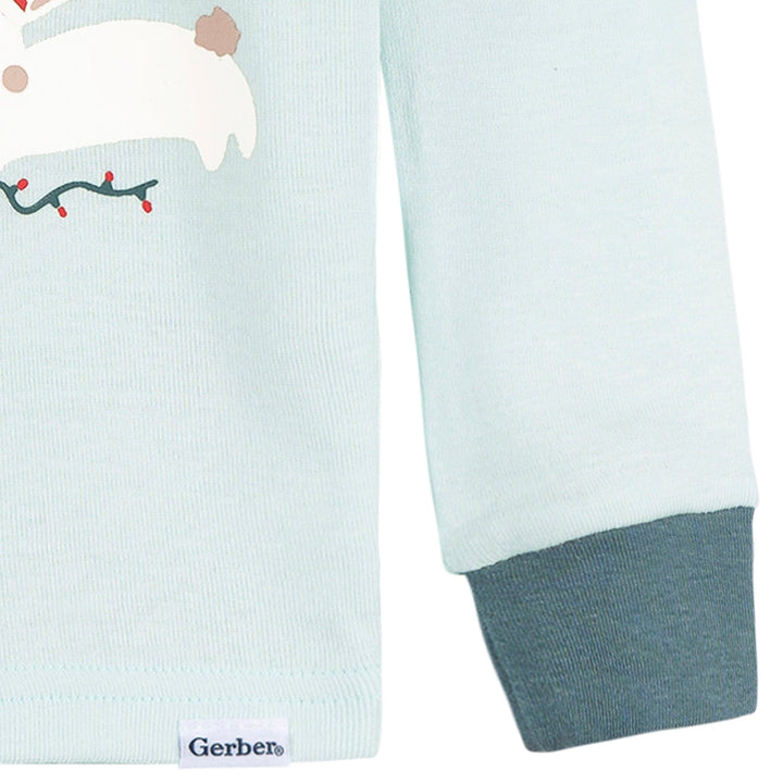 2-Piece Infant & Toddler Girls Mistletoe Snug Fitting Pajama Set Sleepwear Gerber® 