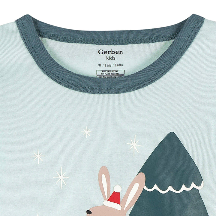 2-Piece Infant & Toddler Girls Mistletoe Snug Fitting Pajama Set Sleepwear Gerber® 
