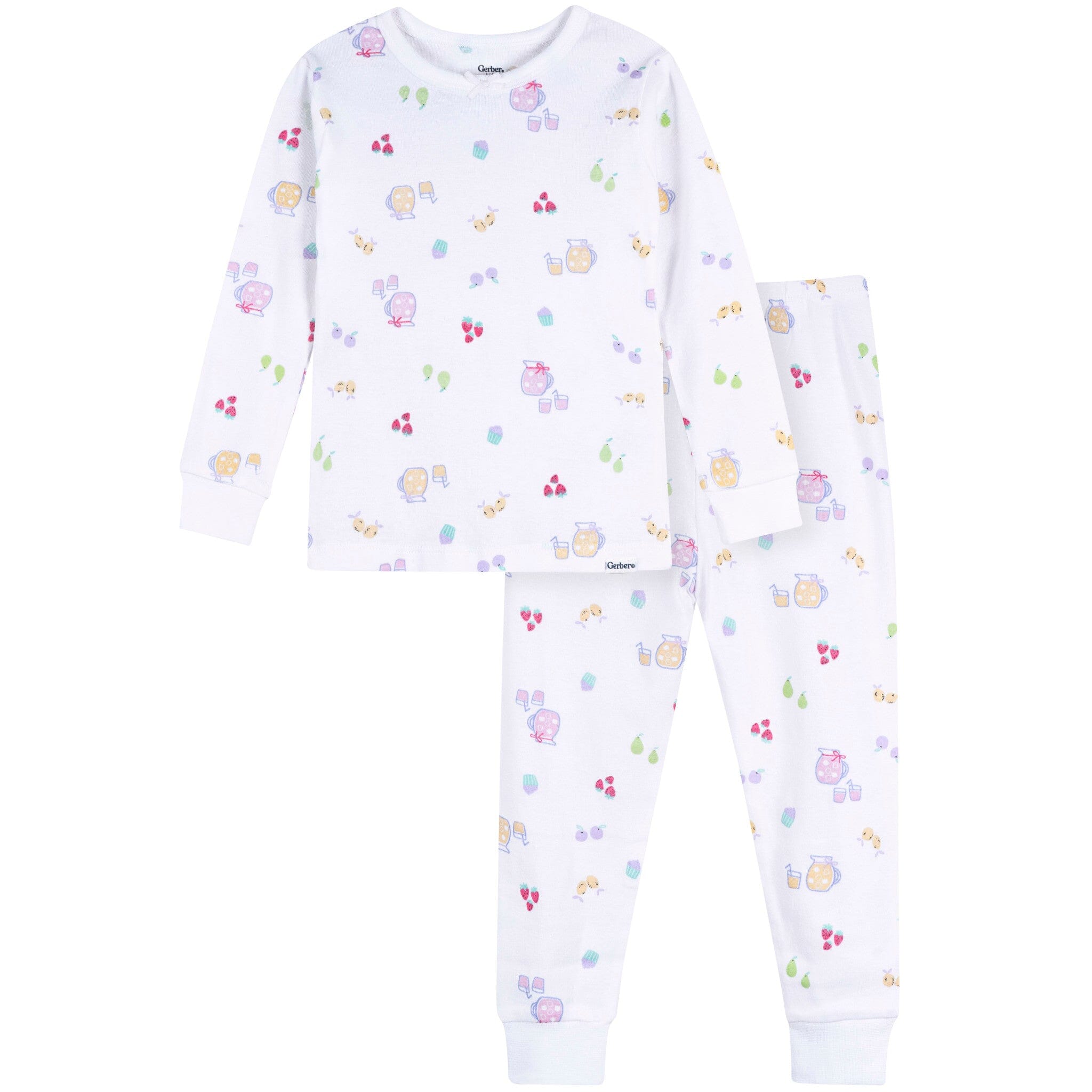 2-Piece Infant & Toddler Girls Lemonade Cotton Pajama Set sleepwear Gerber® 