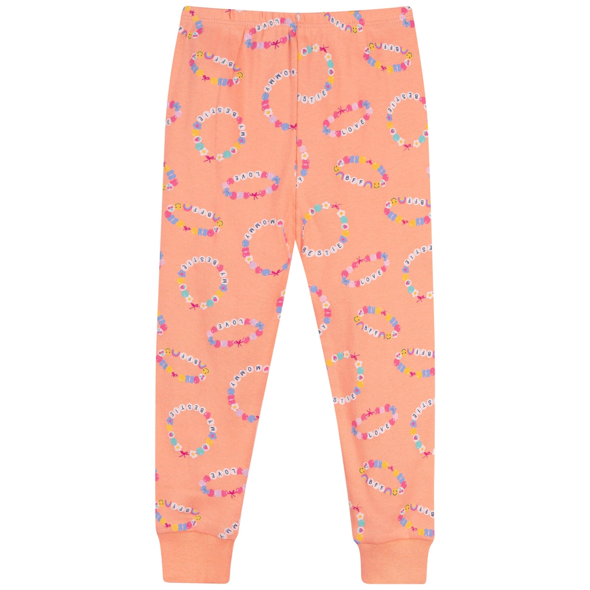 2-Piece Infant & Toddler Girls Peach Bracelets Cotton Pajama Set sleepwear Gerber® 