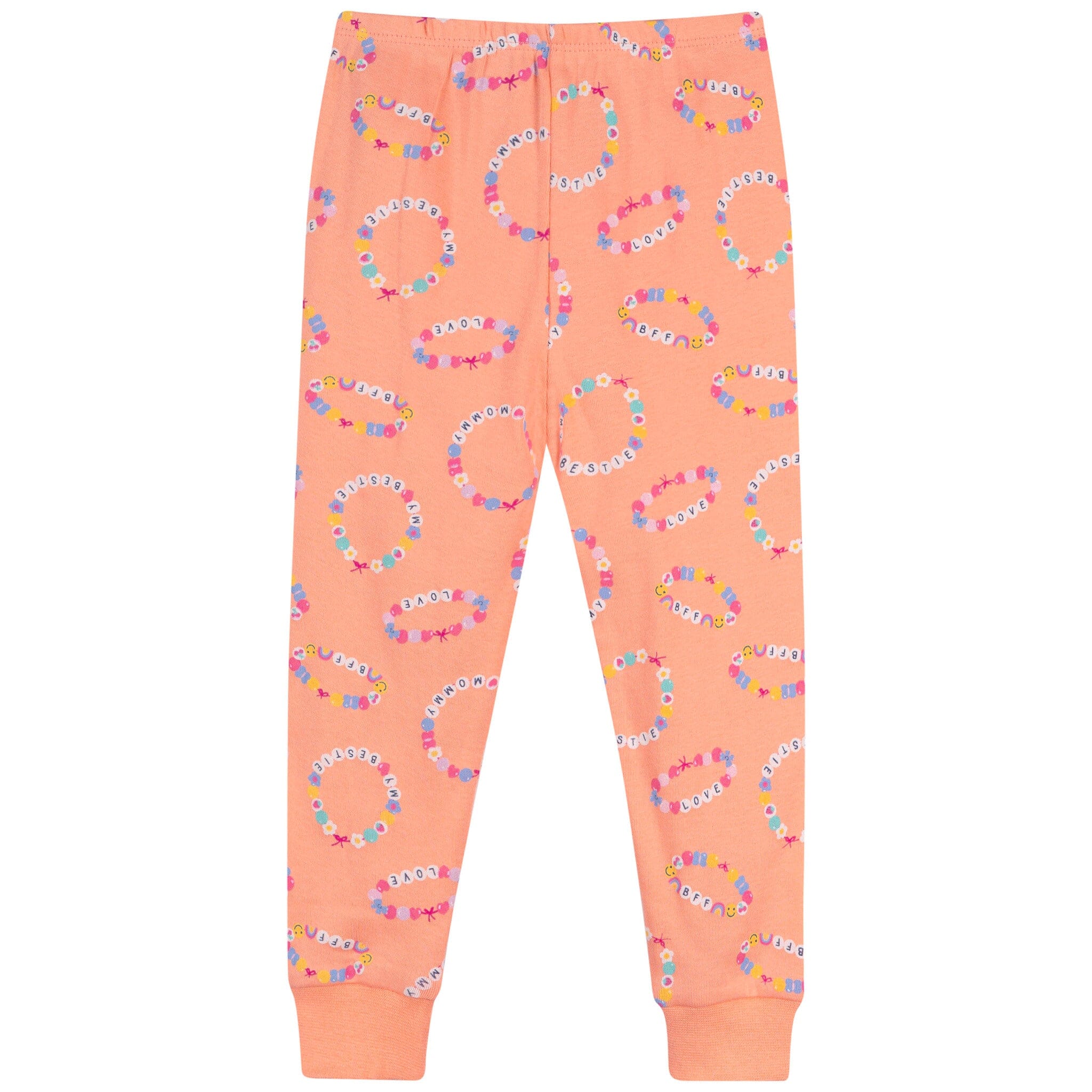 2-Piece Infant & Toddler Girls Peach Bracelets Cotton Pajama Set sleepwear Gerber® 