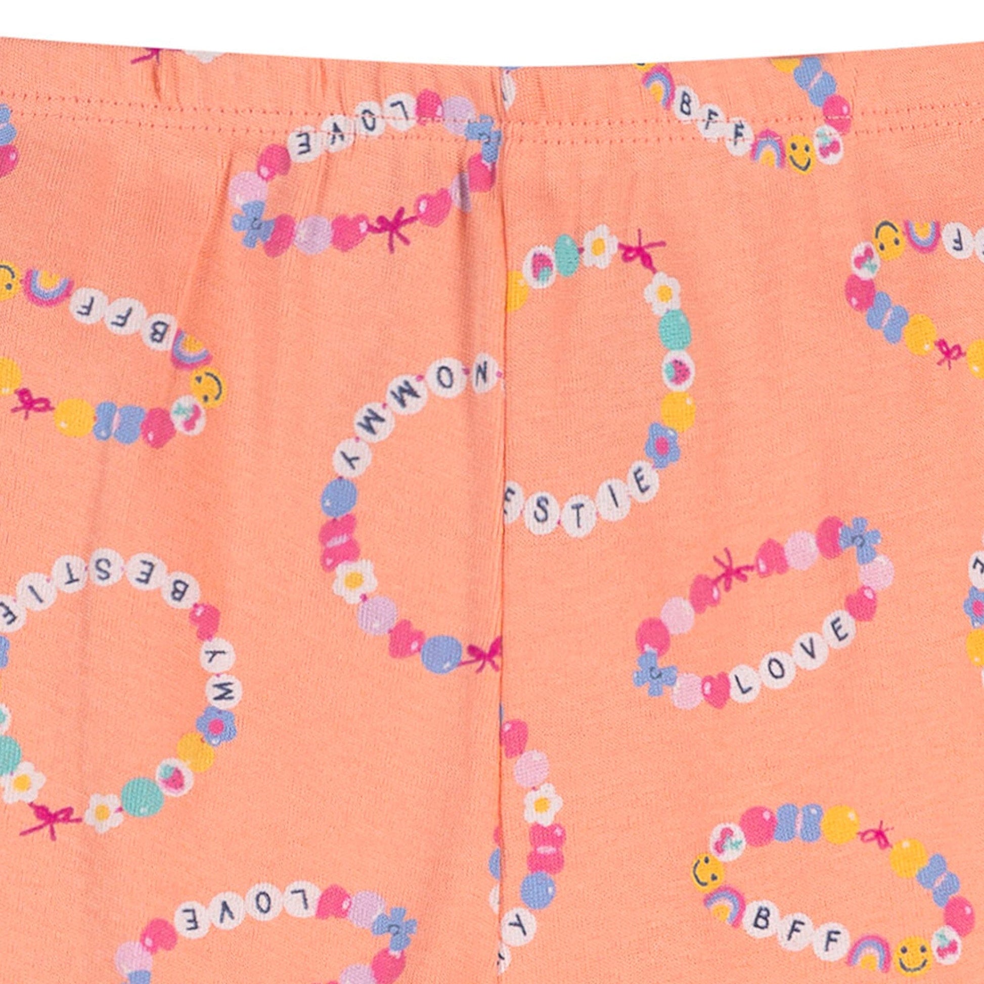2-Piece Infant & Toddler Girls Peach Bracelets Cotton Pajama Set sleepwear Gerber® 