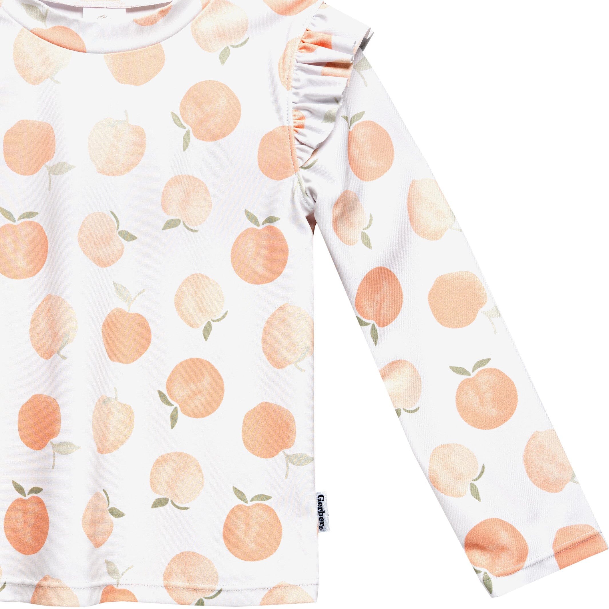 2-Piece Infant and Toddler Girls Peaches Rashguard Set