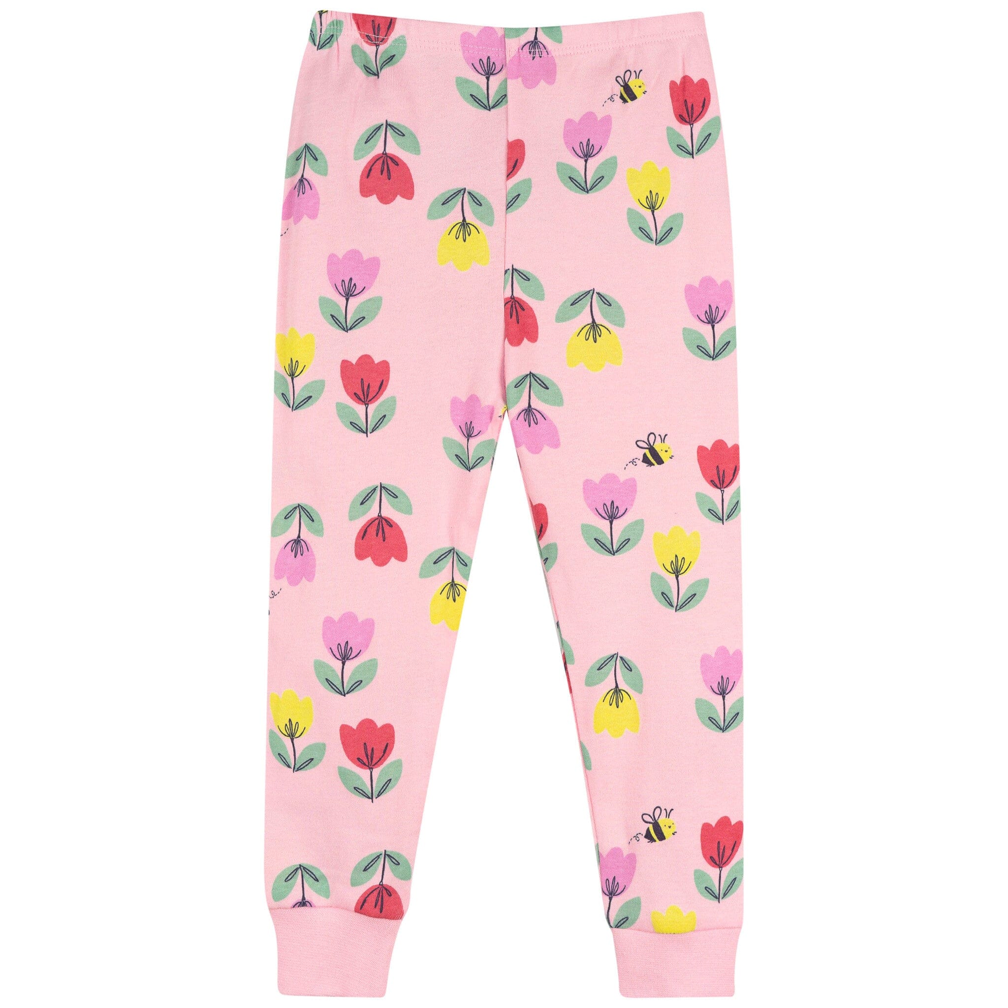 2-Piece Infant & Toddler Girls Pink Tulips Cotton Pajama Set sleepwear Gerber® 