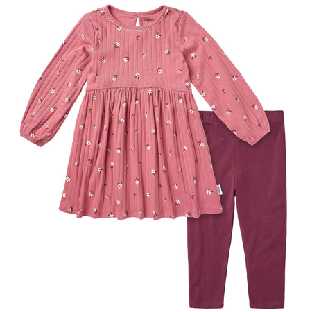 2-Piece Infant & Toddler Girls Rose Dress Set