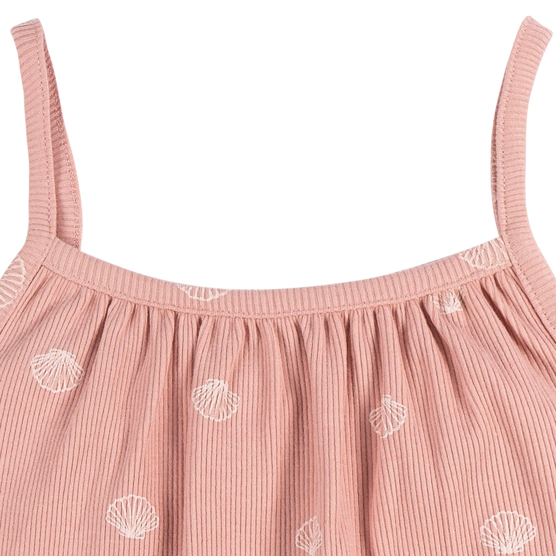 2-Piece Infant and Toddler Girls Seashells Tank Top & Shorts Set ...