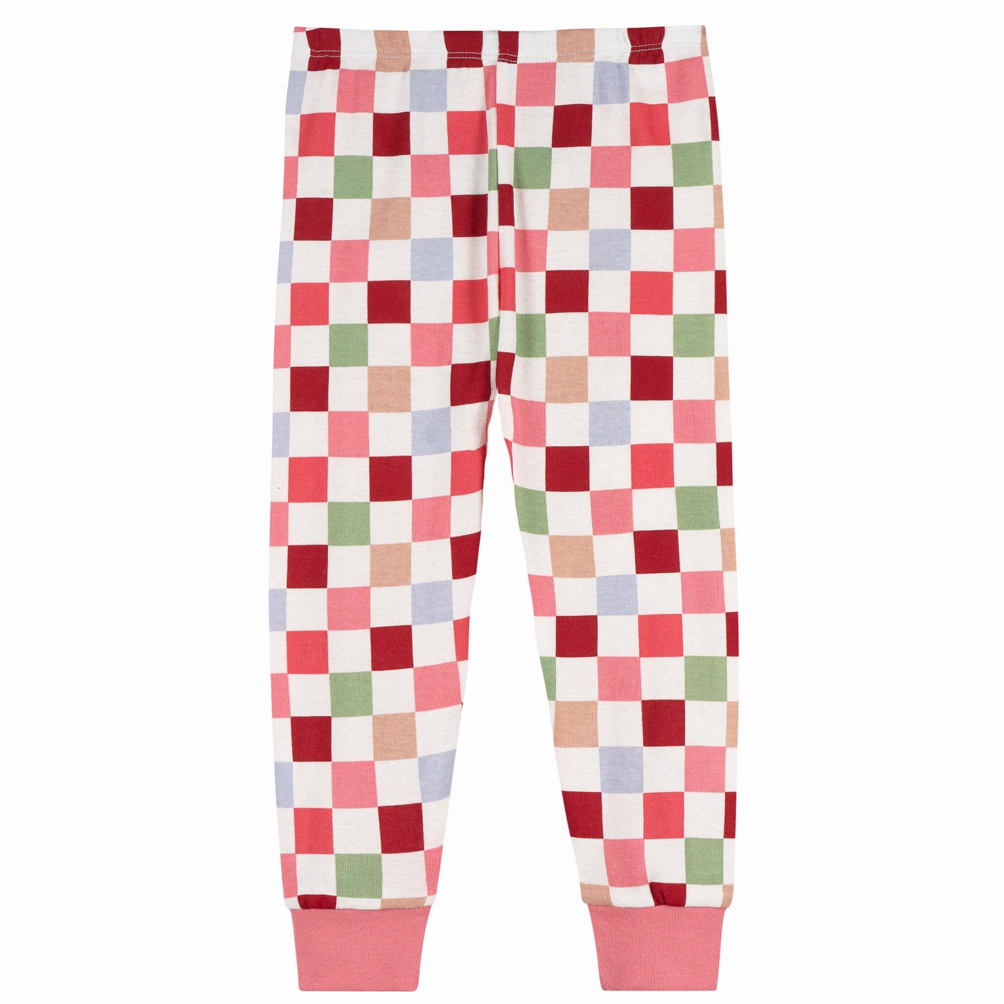 2-Piece Infant & Toddler Girls Multi Check Snug Fitting Pajama Set Sleepwear Gerber® 