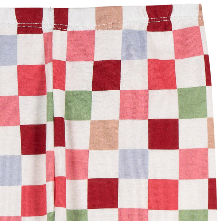 2-Piece Infant & Toddler Girls Multi Check Snug Fitting Pajama Set Sleepwear Gerber® 