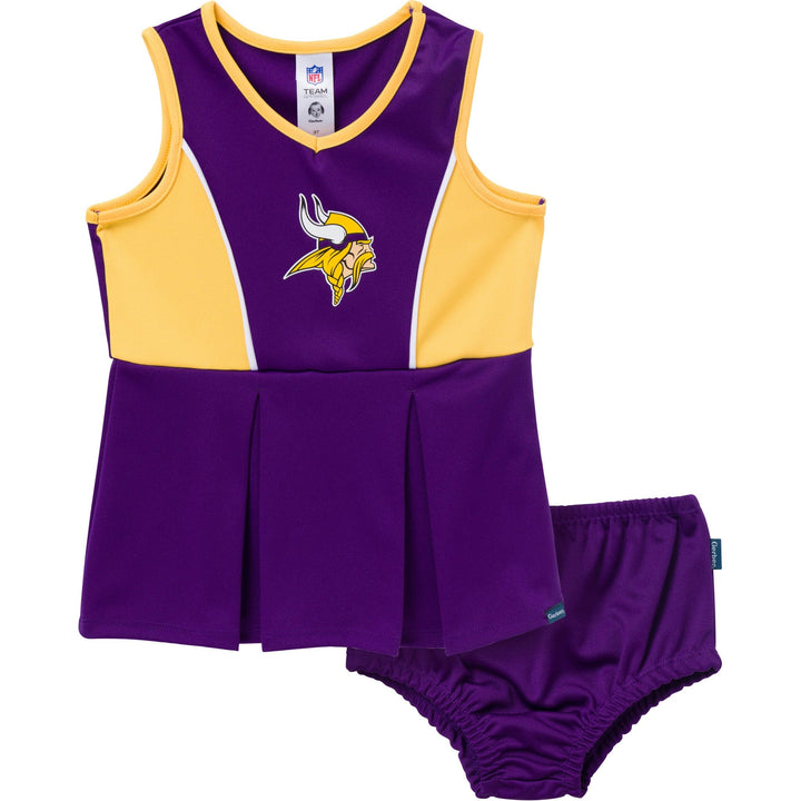 2-Piece Infant & Toddler Girls Minnesota Vikings Dress and Panty Cover Set Dresses NFL 