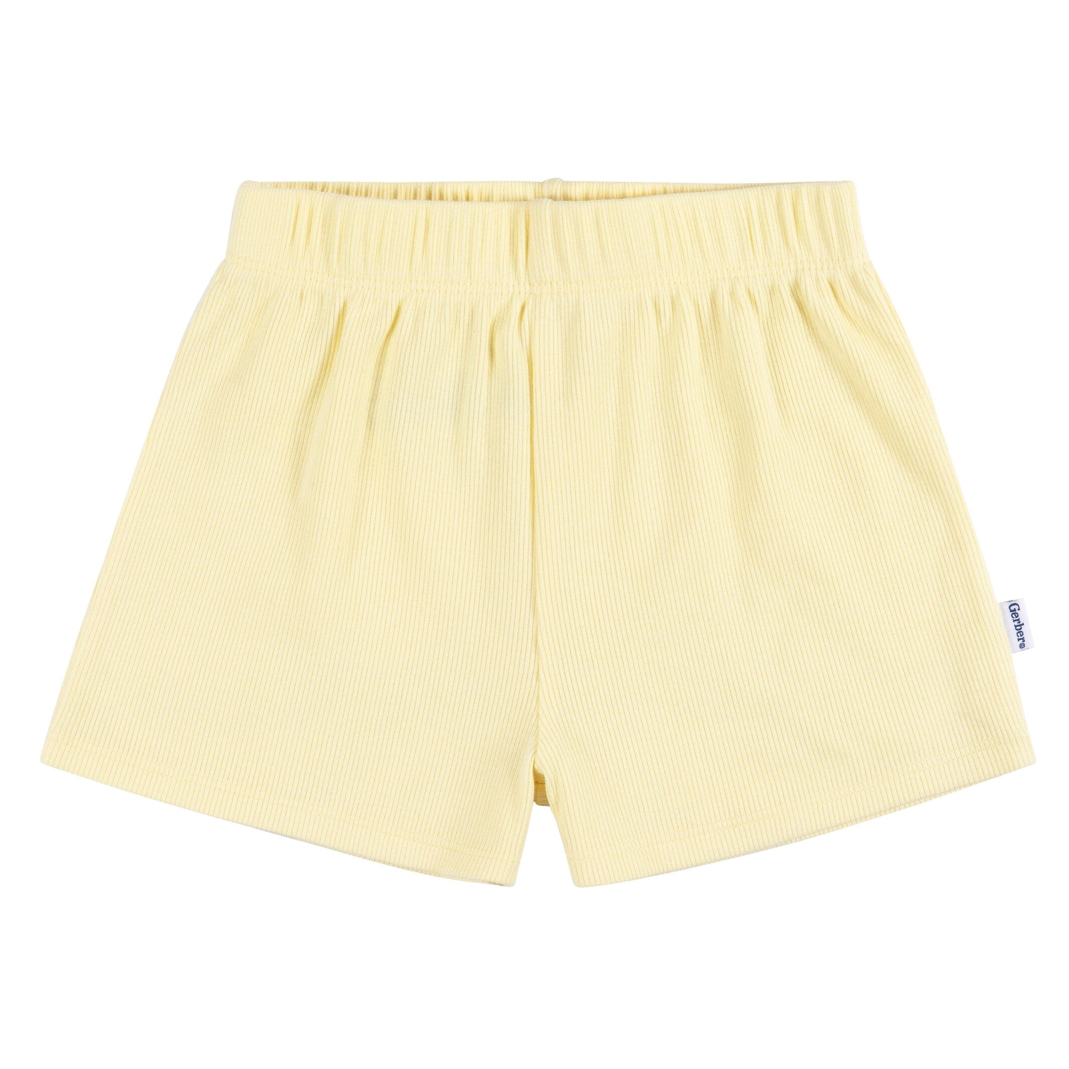 2-Piece Infant and Toddler Girls Yellow Shirt & Shorts Set