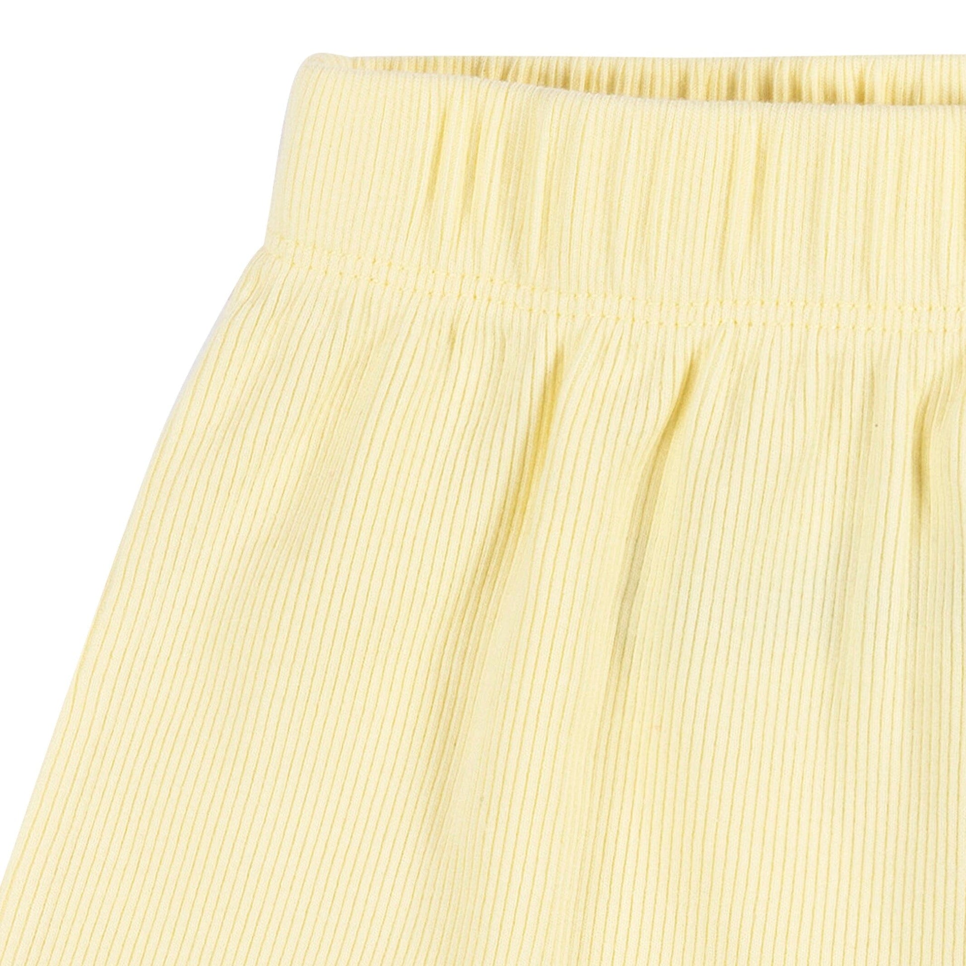 2-Piece Infant and Toddler Girls Yellow Shirt & Shorts Set