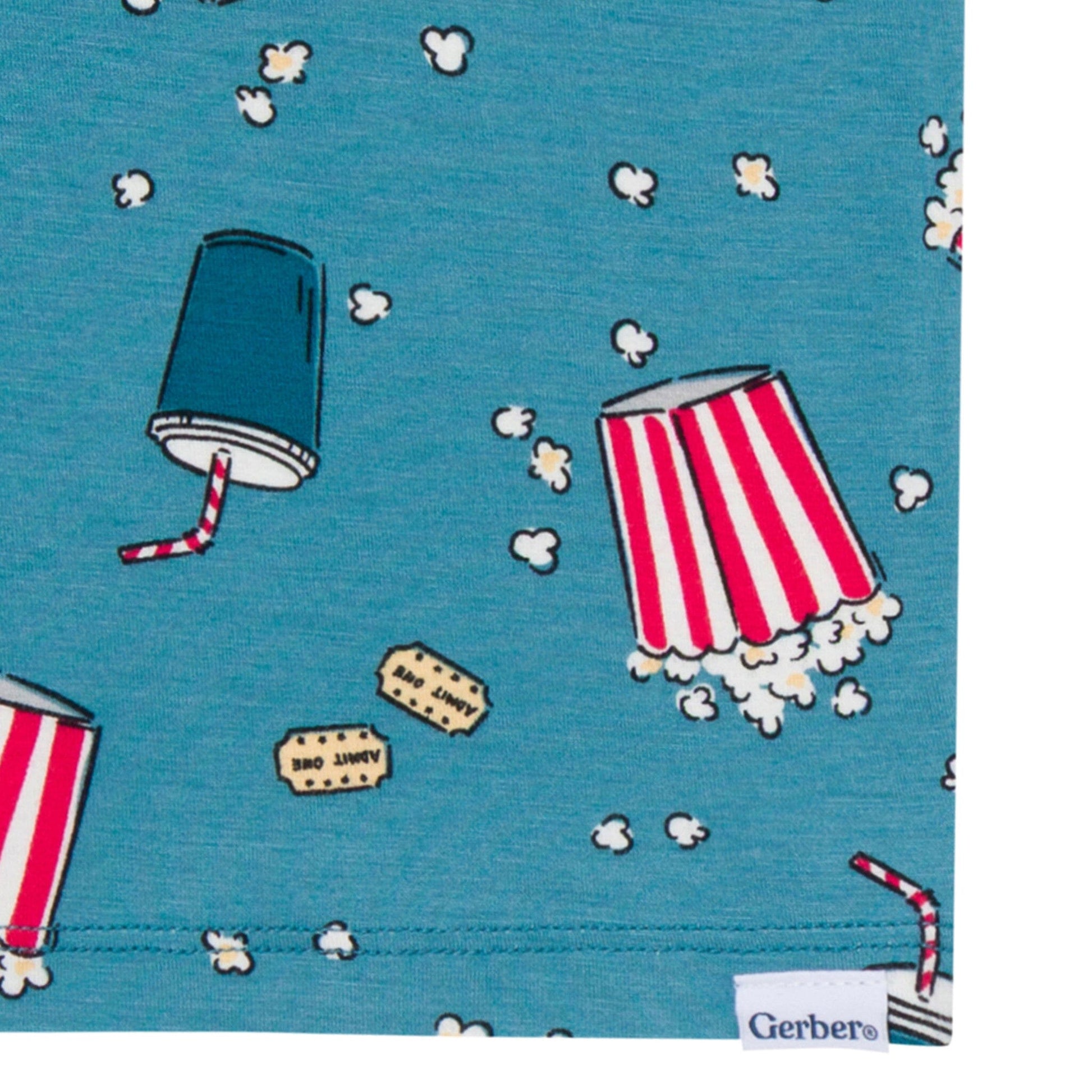 2-Piece Infant & Toddler Neutral Movie Night Snug Fit Pajamas Sleepwear Gerber® 