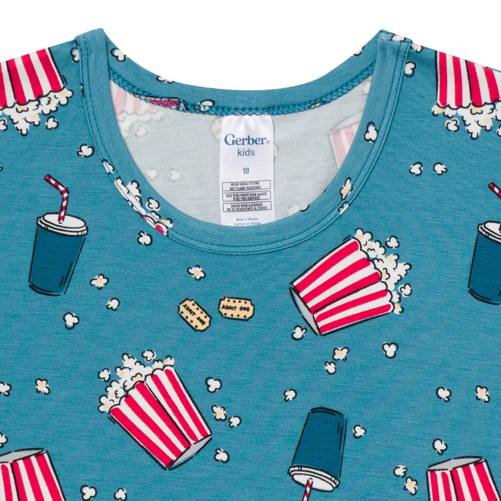 2-Piece Infant & Toddler Neutral Movie Night Snug Fit Pajamas Sleepwear Gerber® 