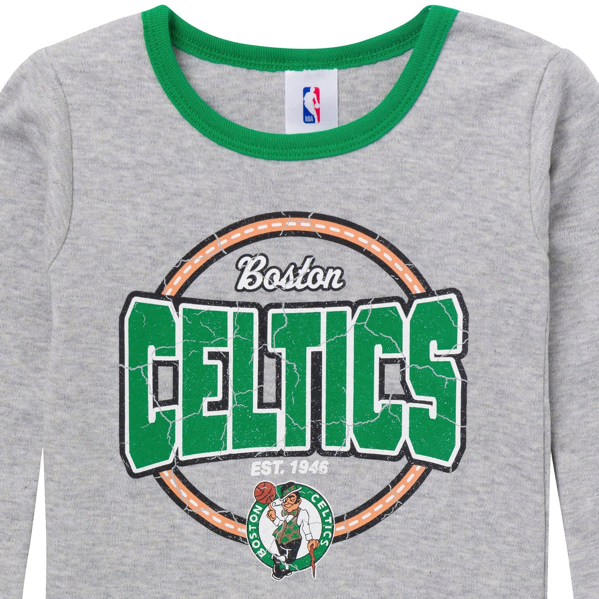 2-Piece Infant & Toddler Neutral Boston Celtics Snug Fit Pajamas Sleepwear Gerber® 