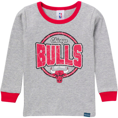 2-Piece Infant & Toddler Neutral Chicago Bulls Snug Fit Pajamas