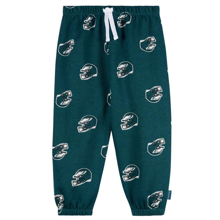 2-Piece Infant & Toddler Neutral Philidelphia Eagles Sweatshirt and Pant Set Outfits & Sets NFL 