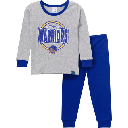 2-Piece Infant & Toddler Neutral Golden State Warriors Snug Fit Pajamas