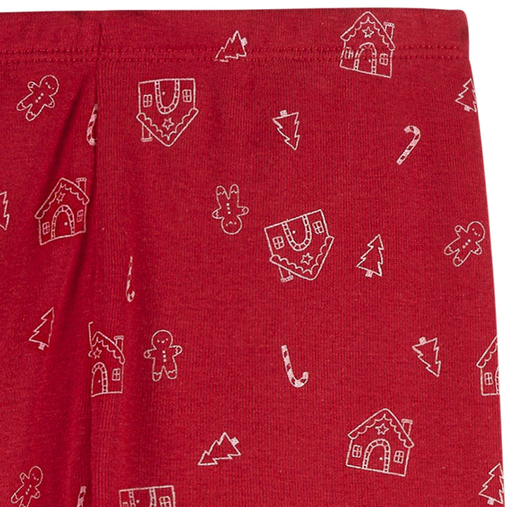 2-Piece Infant & Toddler Neutral Gingerbread House Snug Fitting Pajama Set Sleepwear Gerber® 