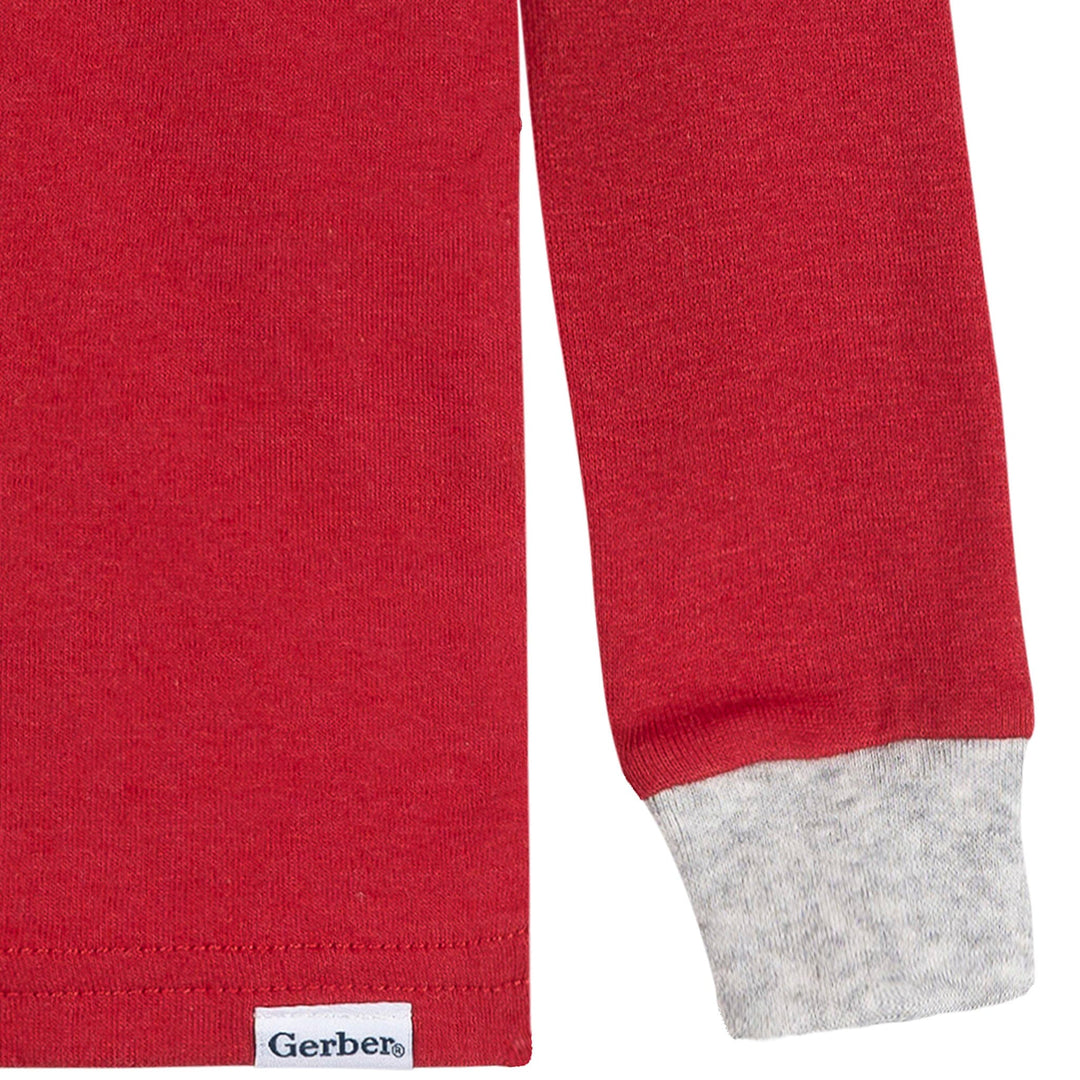 2-Piece Infant & Toddler Neutral Gingerbread House Snug Fitting Pajama Set Sleepwear Gerber® 