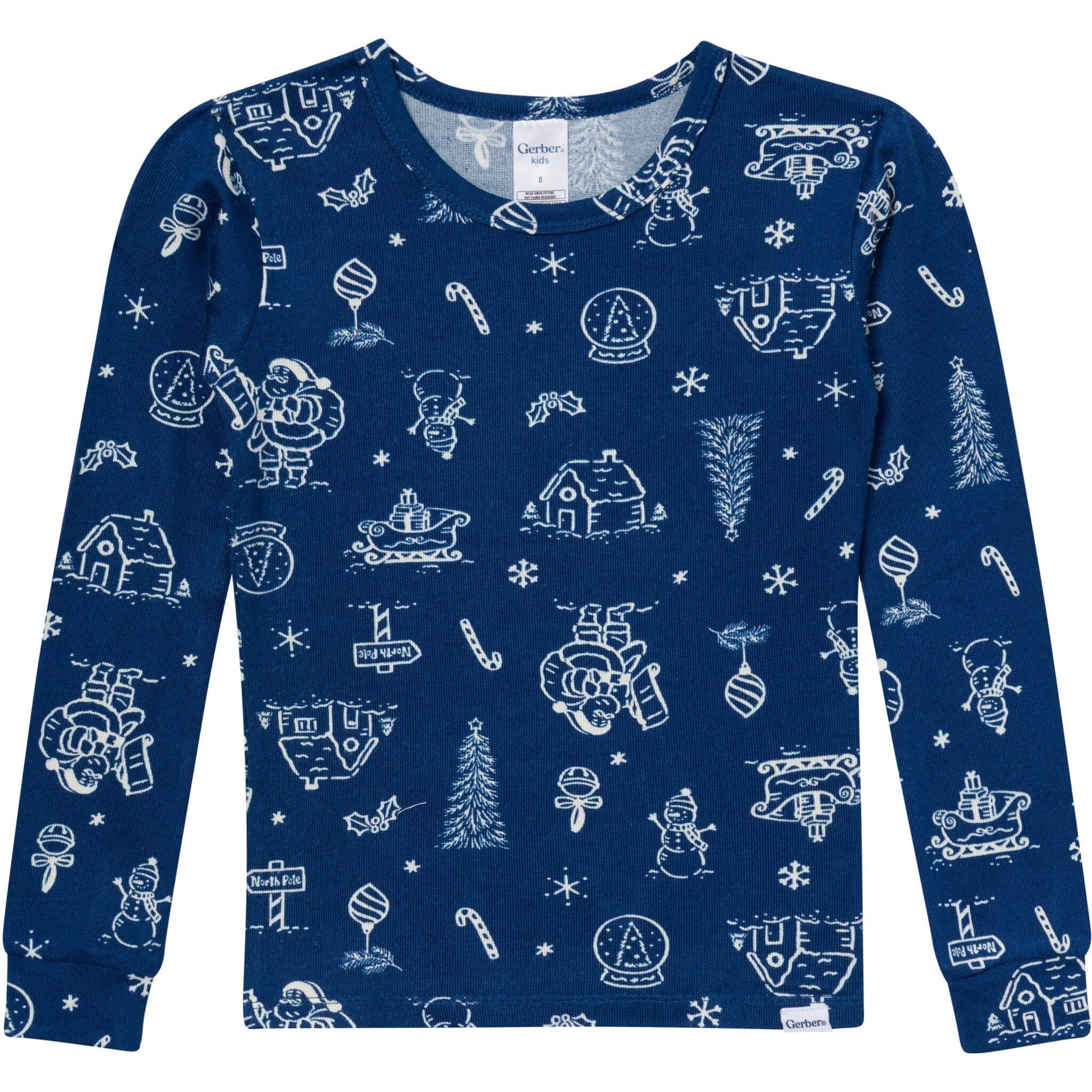 2-Piece Infant & Toddler Neutral Navy Toile Snug Fit Pajamas Sleepwear Gerber® 