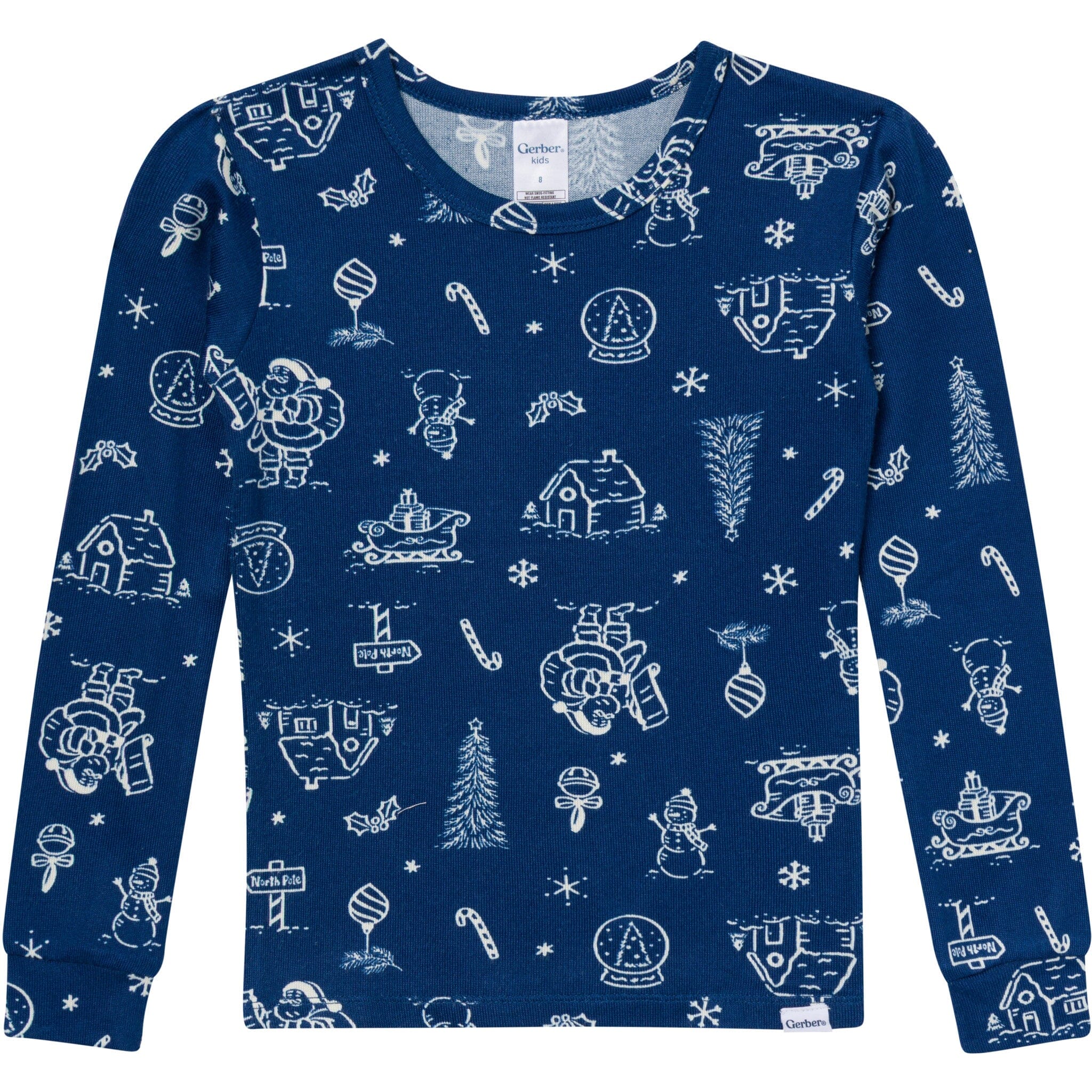 2-Piece Infant & Toddler Neutral Navy Toile Snug Fit Pajamas Sleepwear Gerber® 