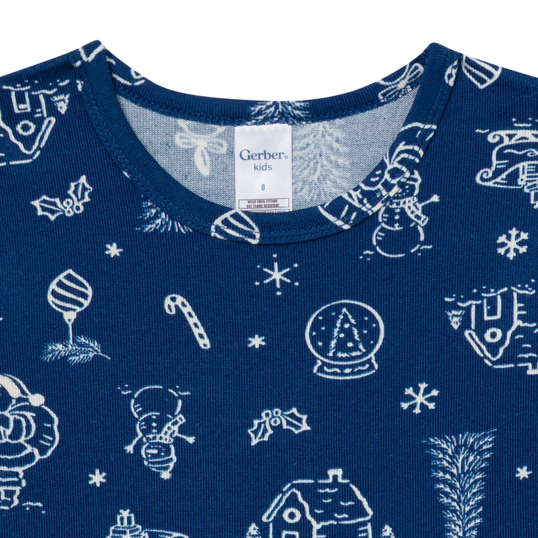 2-Piece Infant & Toddler Neutral Navy Toile Snug Fit Pajamas Sleepwear Gerber® 
