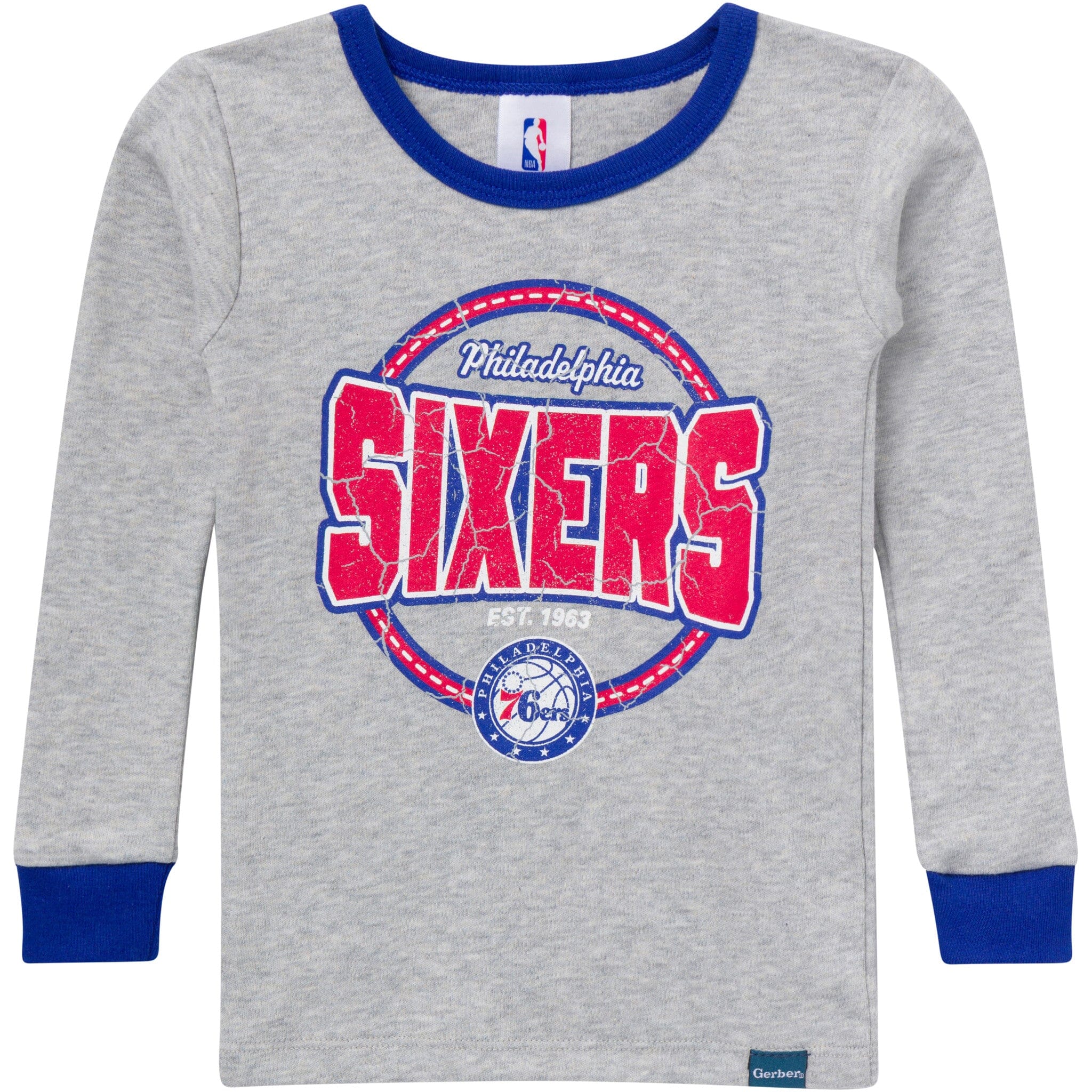 2-Piece Infant & Toddler Neutral Philadelphia Sixers Snug Fit Pajamas Sleepwear Gerber® 