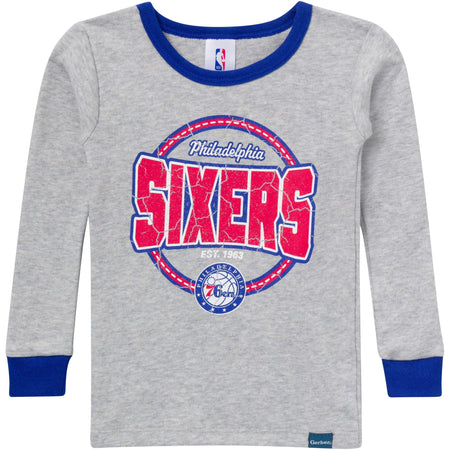 2-Piece Infant & Toddler Neutral Philadelphia 76ers Snug Fit Pajamas