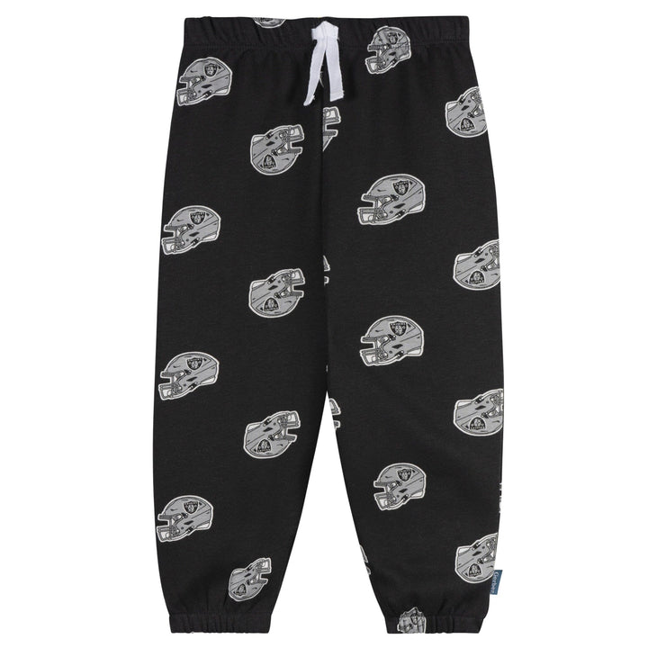 2-Piece Infant & Toddler Neutral Las Vegas Raiders Sweatshirt and Pant Set Outfits & Sets NFL 