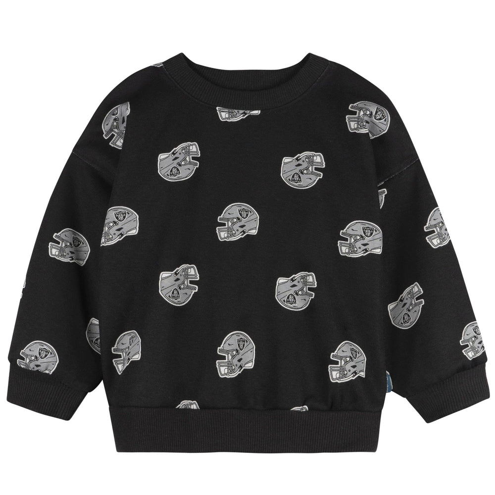 2-Piece Infant & Toddler Neutral Las Vegas Raiders Sweatshirt and Pant Set Outfits & Sets NFL 