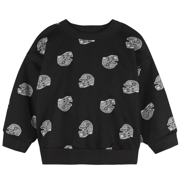 2-Piece Infant & Toddler Neutral Las Vegas Raiders Sweatshirt and Pant Set Outfits & Sets NFL 