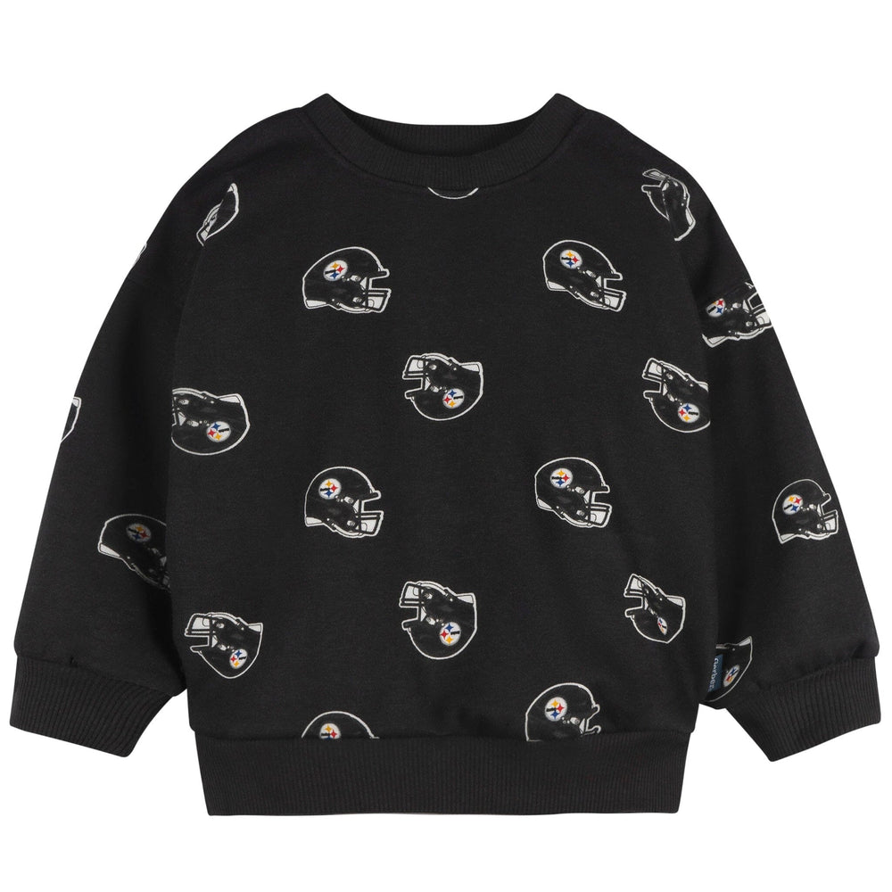 2-Piece Infant & Toddler Neutral Pittsburgh Steelers Sweatshirt and Pant Set Outfits & Sets NFL 