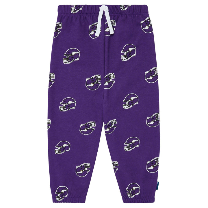 2-Piece Infant & Toddler Neutral Minnesota Vikings Sweatshirt and Pant Set Outfits & Sets NFL 