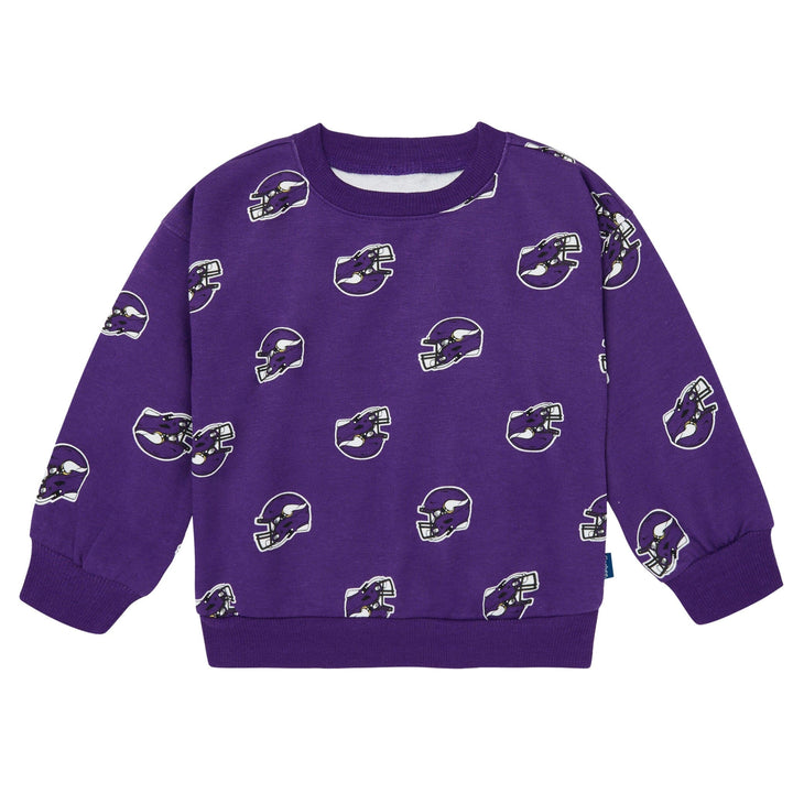 2-Piece Infant & Toddler Neutral Minnesota Vikings Sweatshirt and Pant Set Outfits & Sets NFL 