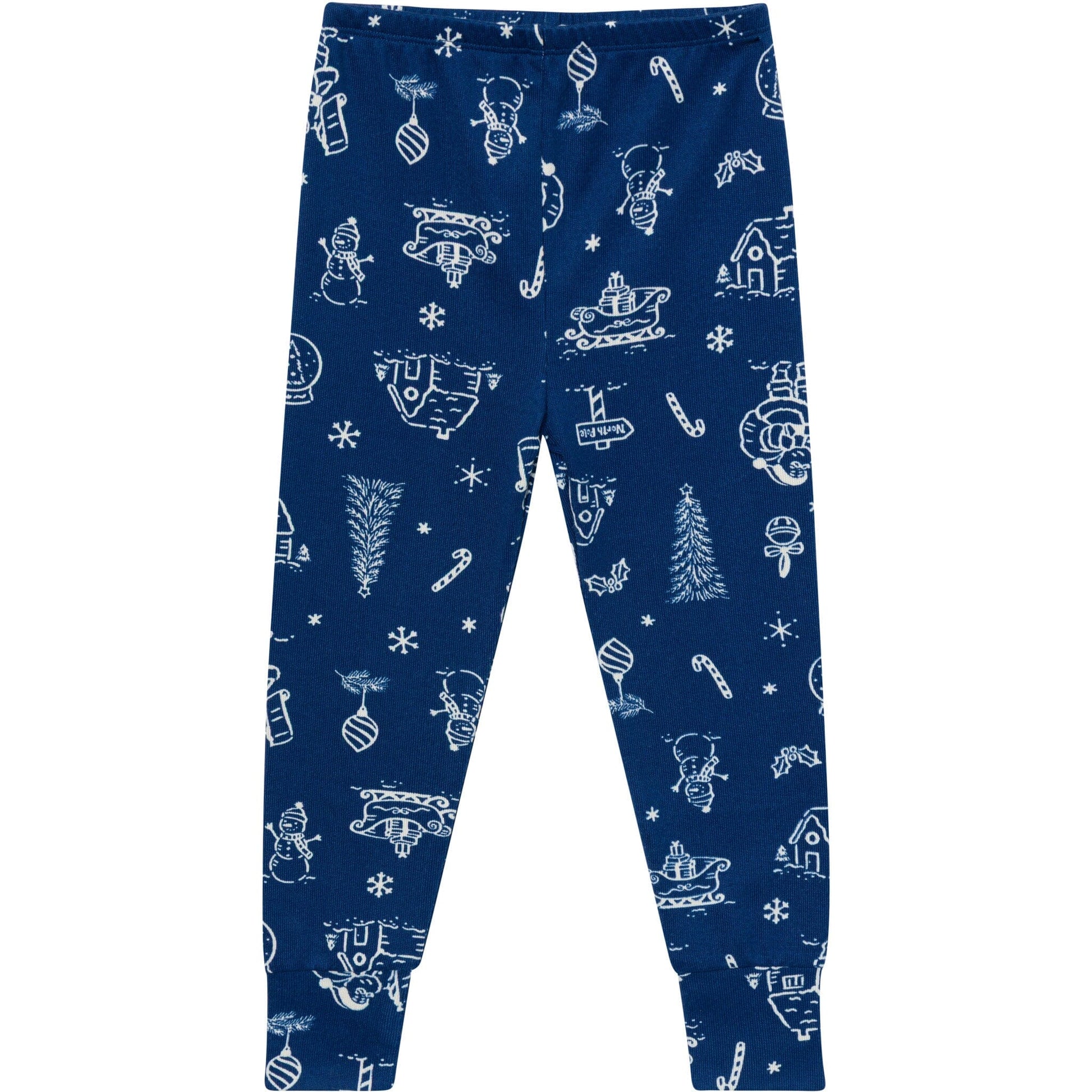2-Piece Big Kids Neutral Navy Toile Hacci Pajamas Sleepwear Gerber® 