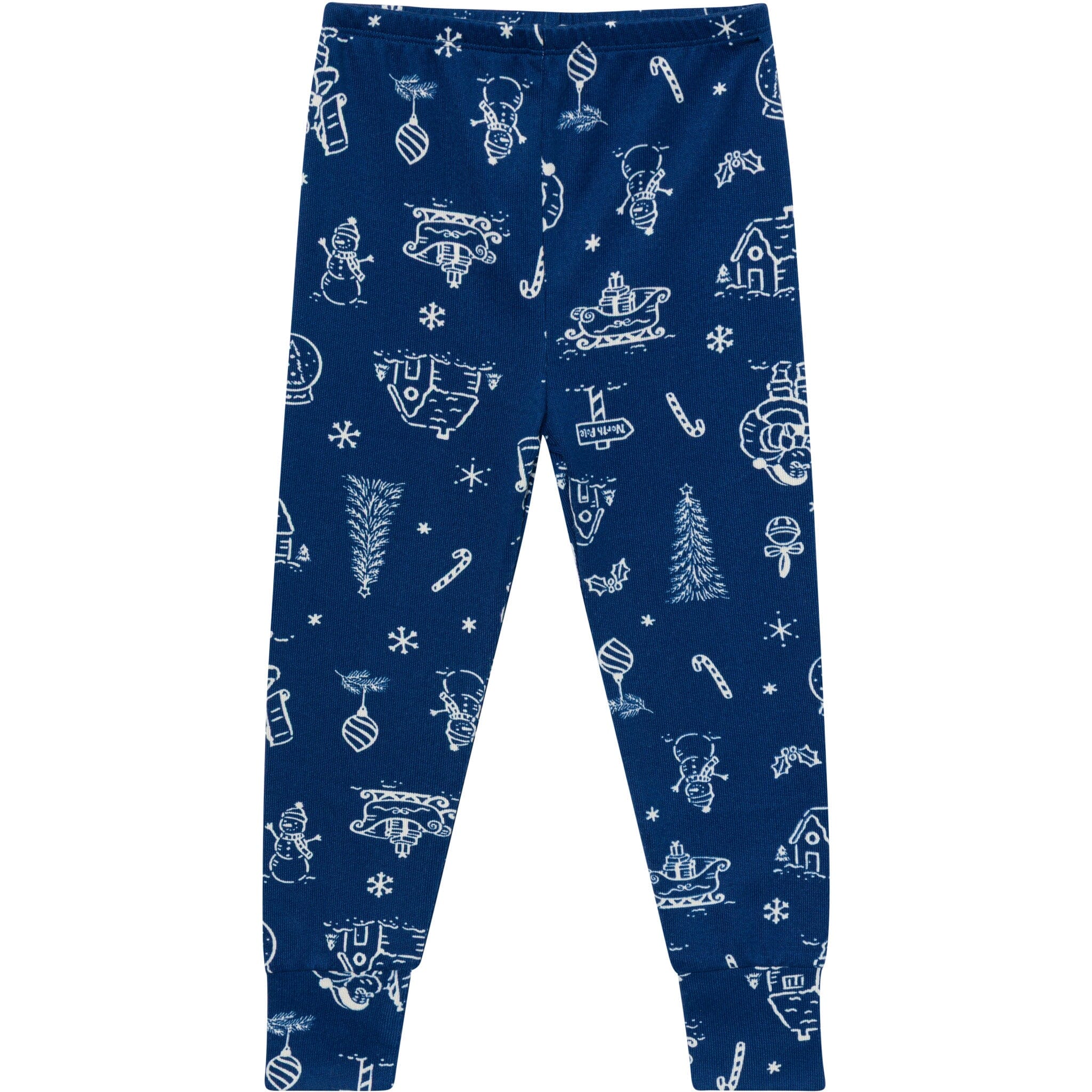 2-Piece Big Kids Neutral Navy Toile Hacci Pajamas Sleepwear Gerber® 