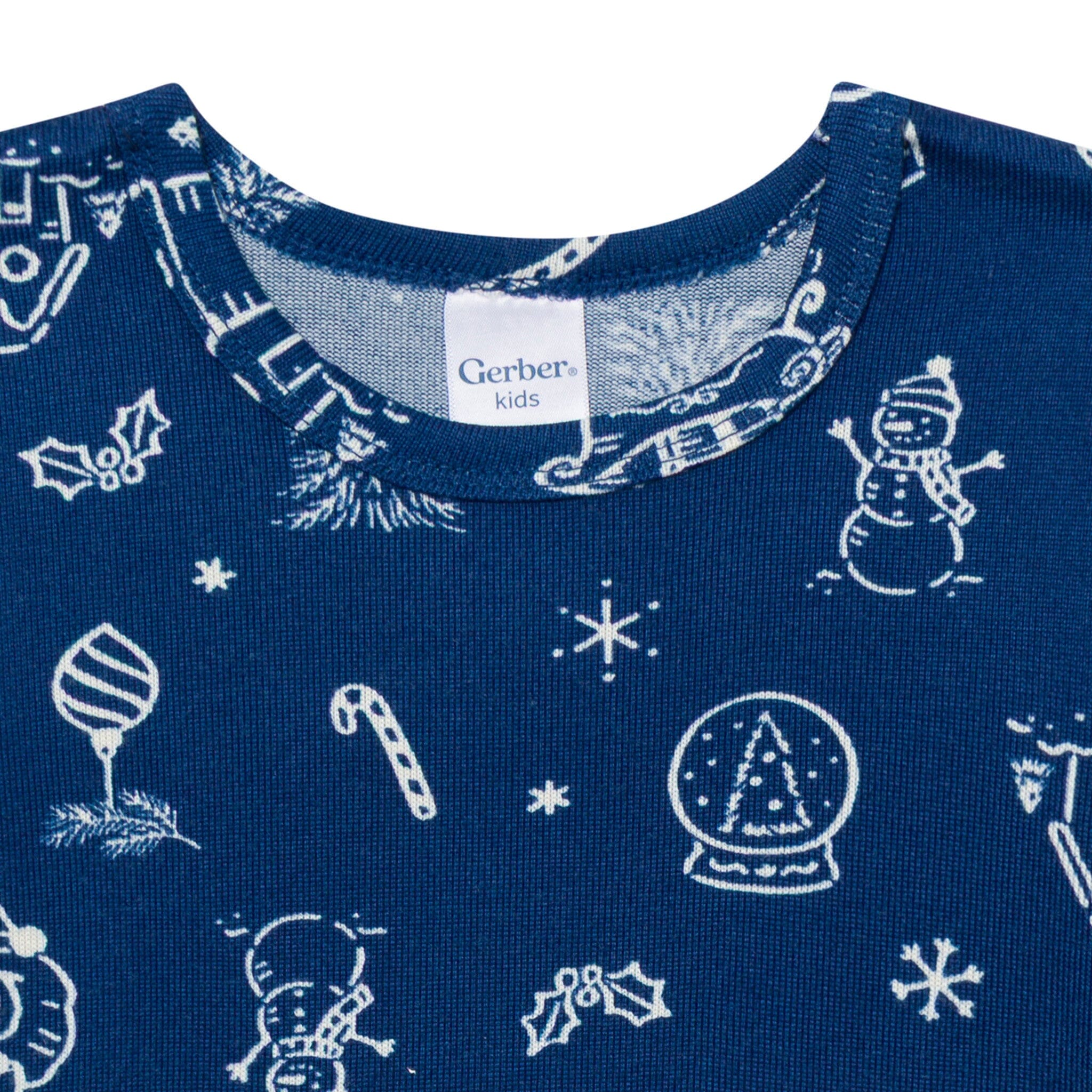 2-Piece Big Kids Neutral Navy Toile Hacci Pajamas Sleepwear Gerber® 