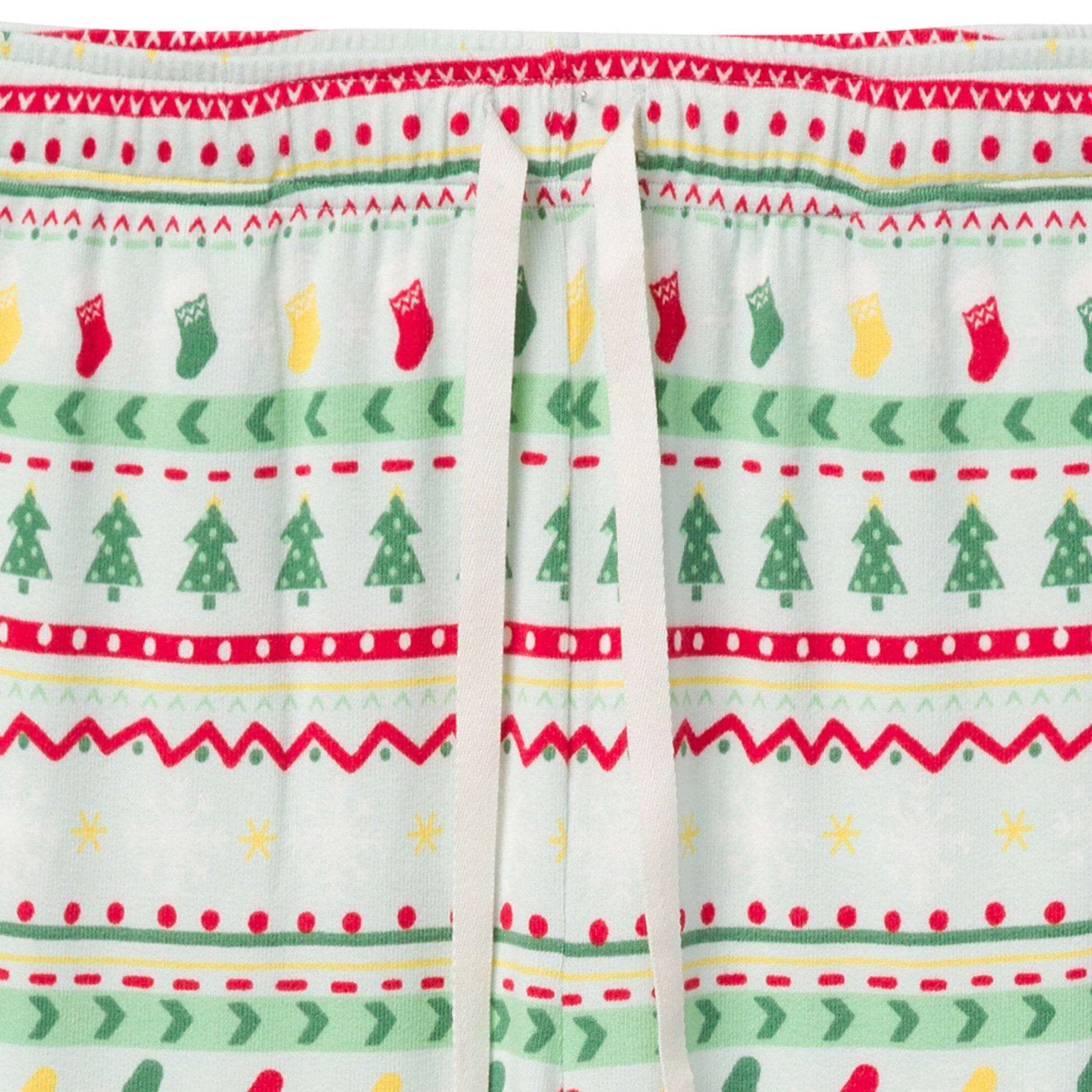 2-Piece Men's Oh What Fun FairIsle Holiday Family Pajamas