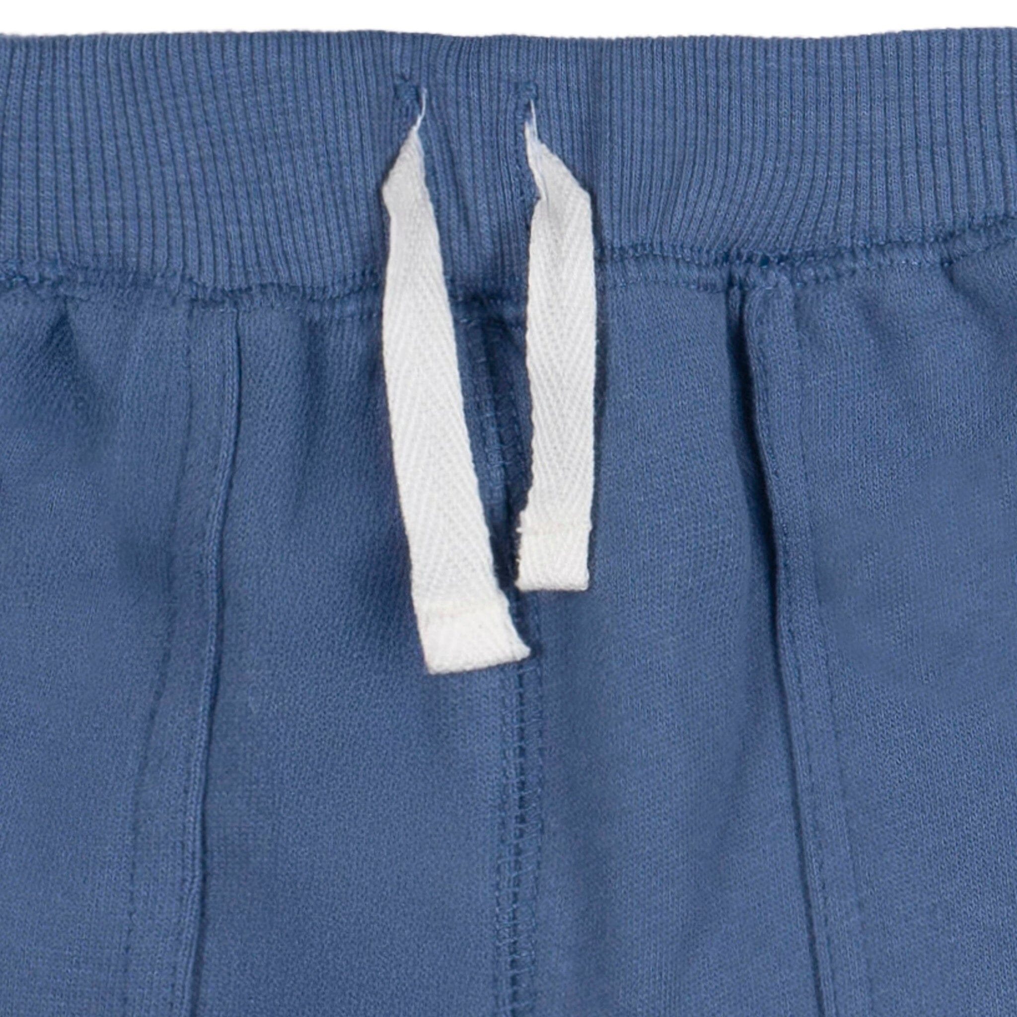 2-Piece Toddler Boys Blue Quilted Top & Jogger Set