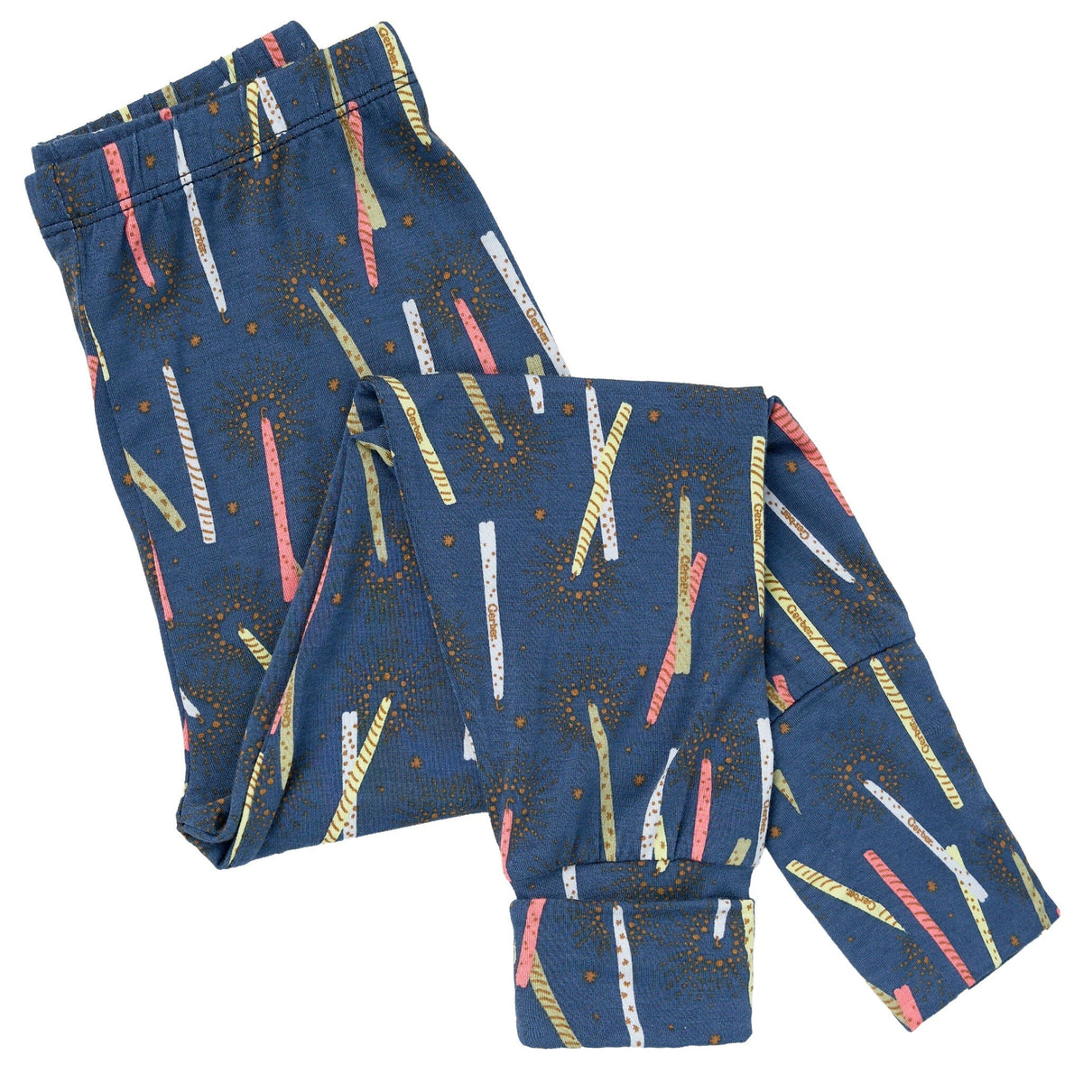 2-Piece Toddler Boys Navy Candle Tight Fitting Pajamas Sleepwear Gerber® 