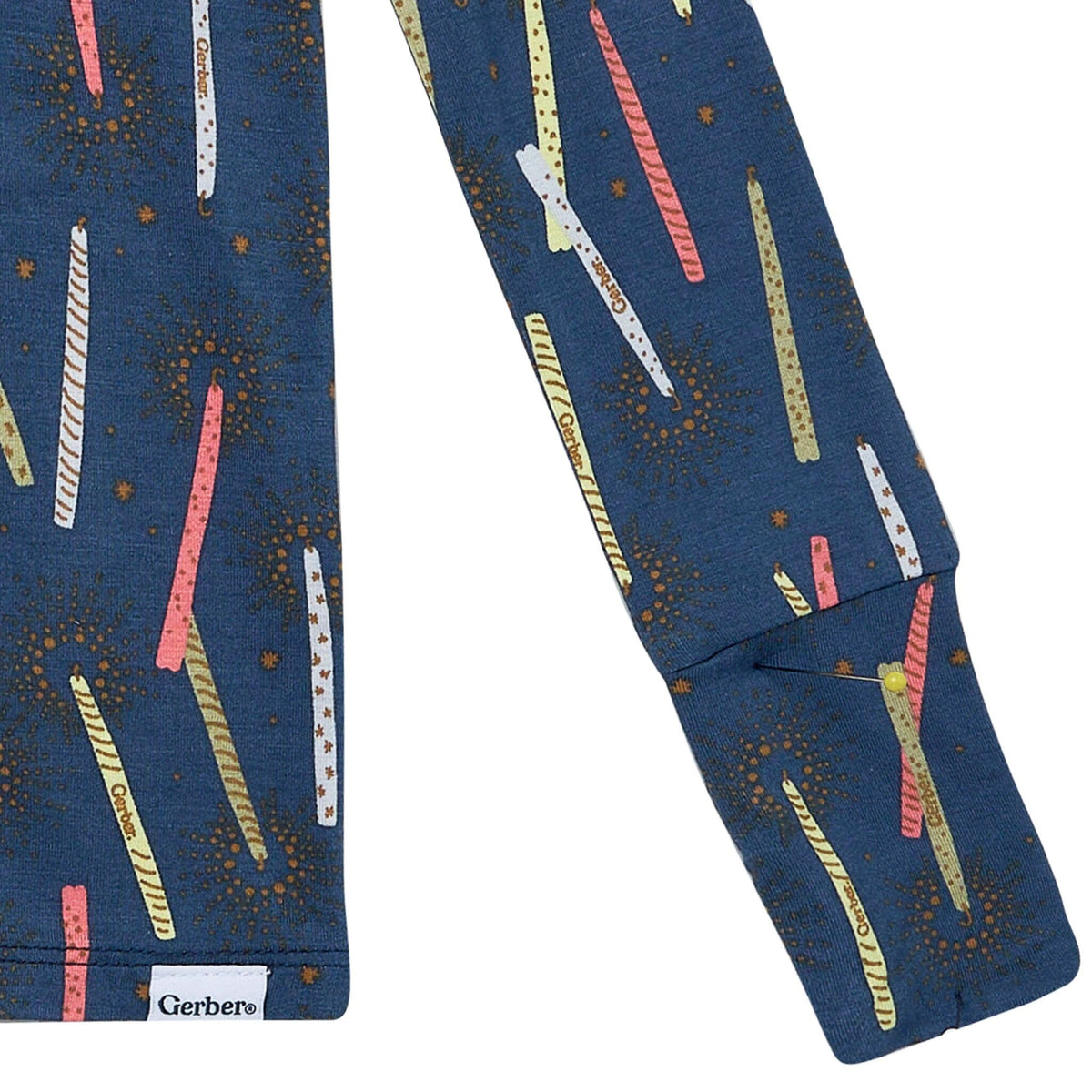 2-Piece Toddler Boys Navy Candle Tight Fitting Pajamas Sleepwear Gerber® 