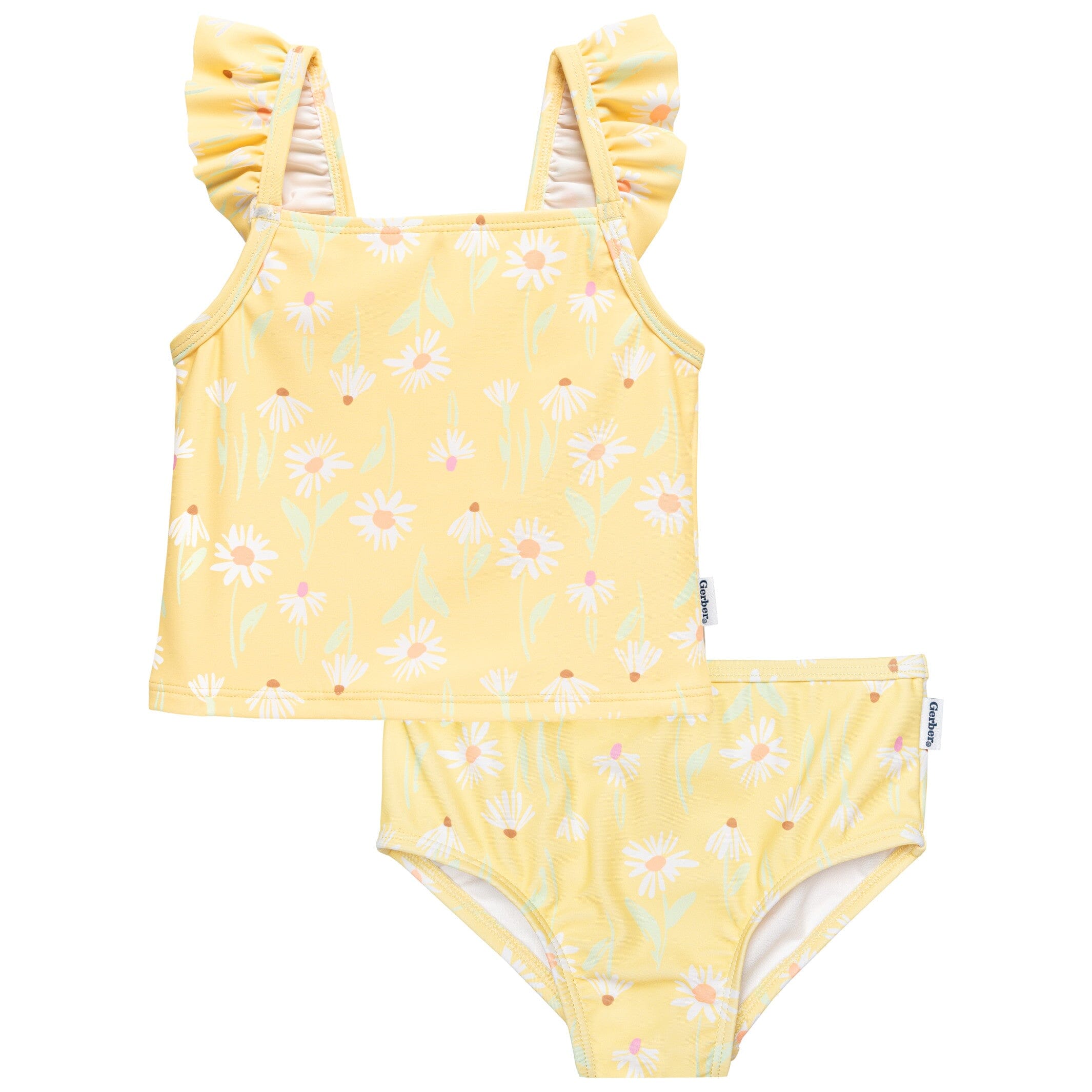 2-Piece Toddler Girls Daises Swimsuit